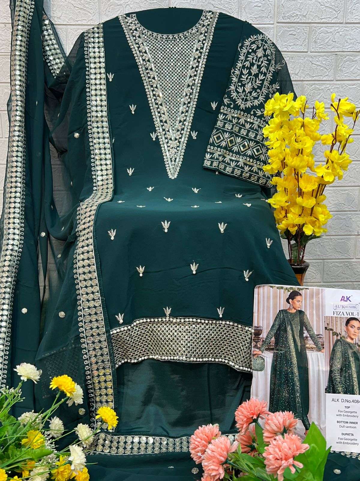 Al Khushbu Fiza Vol 1 4048 Colors Vol 2 Fancy Pakistani Dress view 10