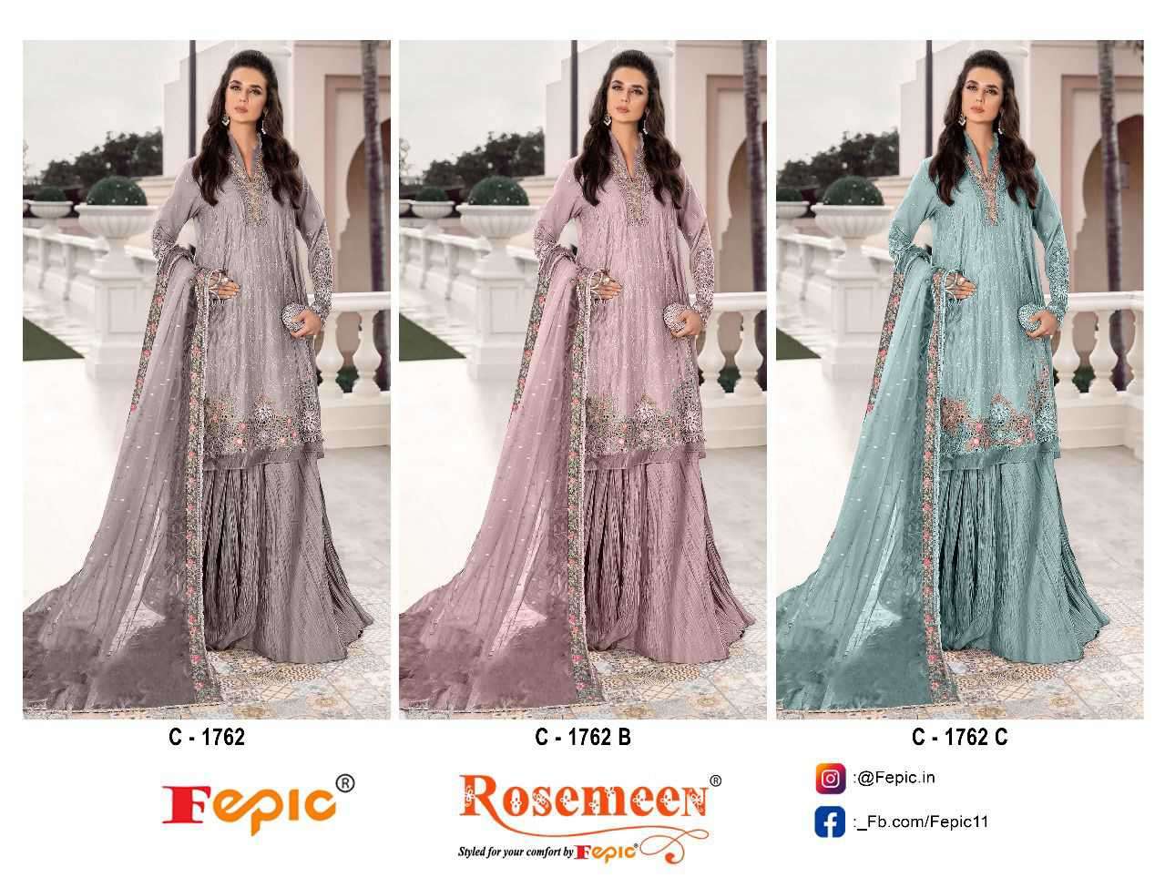 Fepic C 1762 Colors Partywear Pakistani Salwar Suit view 3