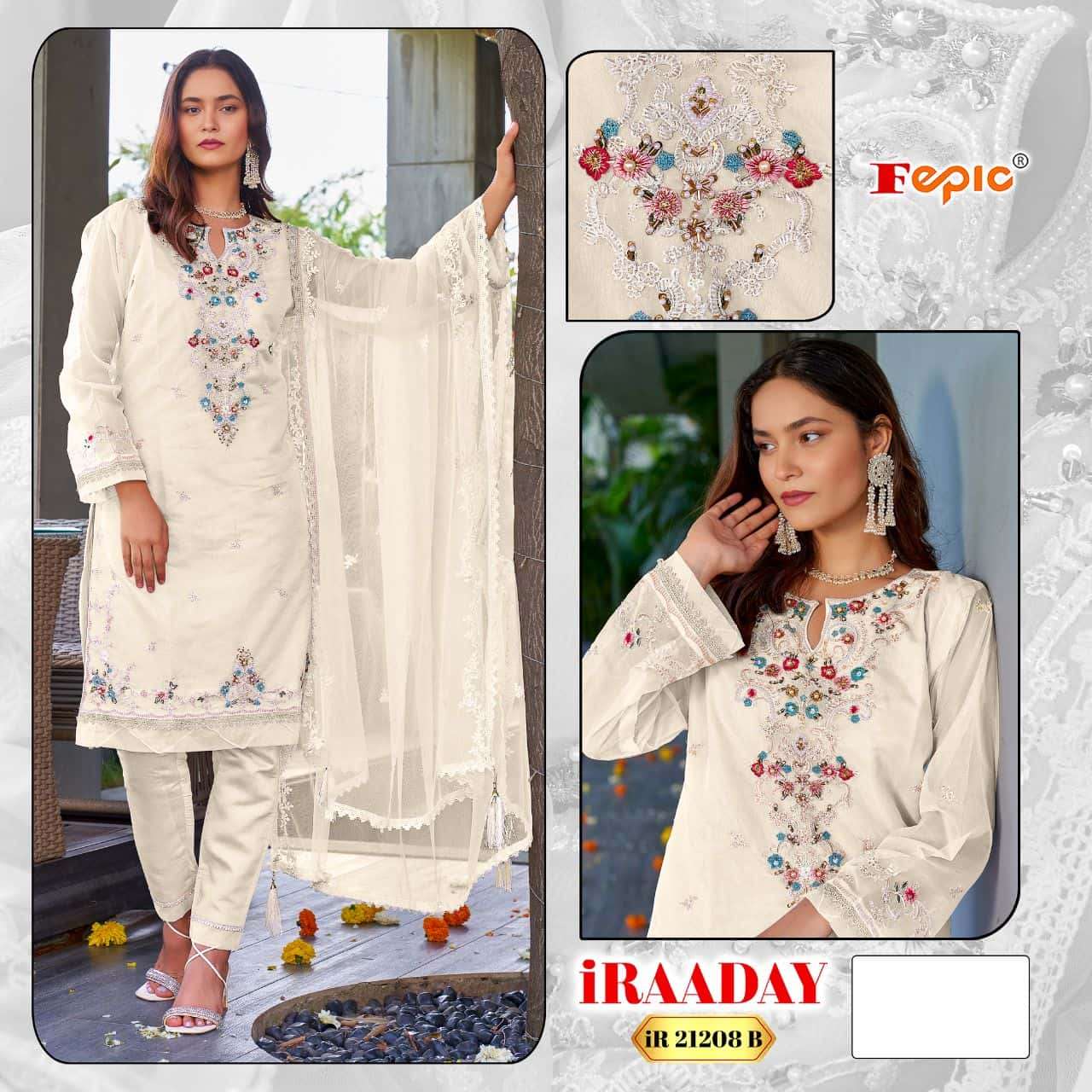 Fepic IR 21208 B Latest Designer Pakistani Embroidered Dress Online