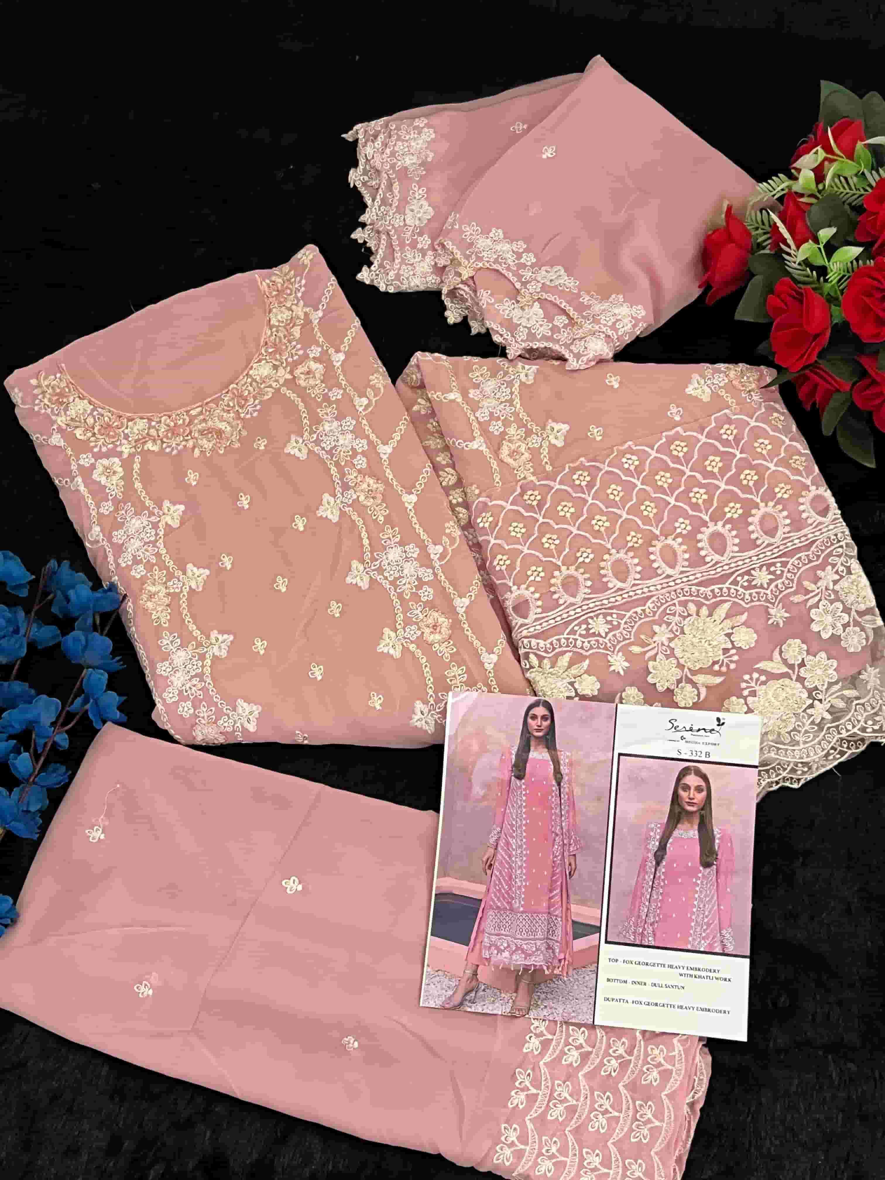 Serine S 332 B Exclusive Latest Embroidered Designer Suit Ensemble view 2