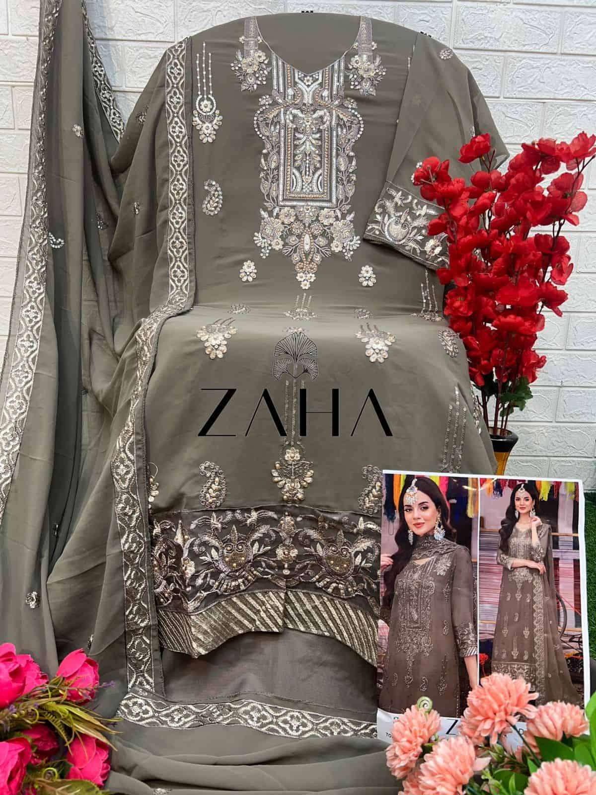 Zaha 10290 A Georgette Pakistani Suit Exclusive Collection view 2