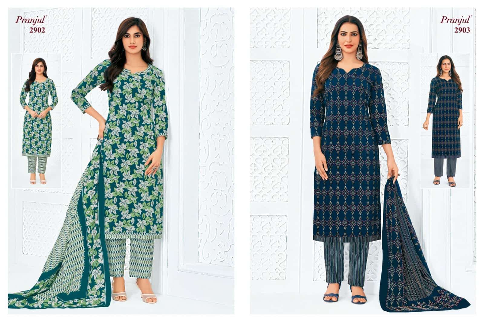 Pranjul Priyanka Vol 29 Pure Cotton Dress Material view 5