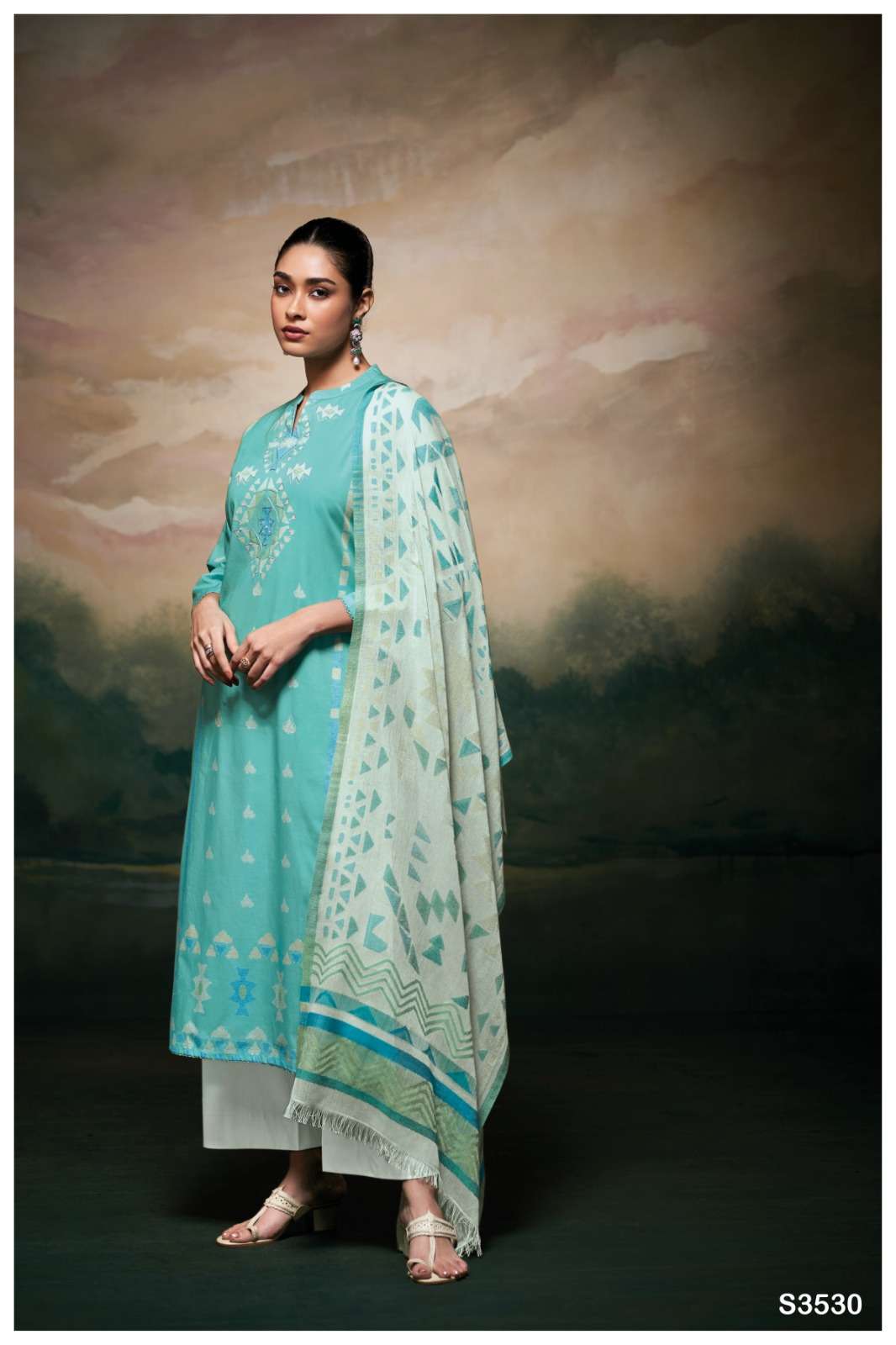 Ganga Fashion Nesiah 3530 Premium Designs Cotton Suit Collection view 2