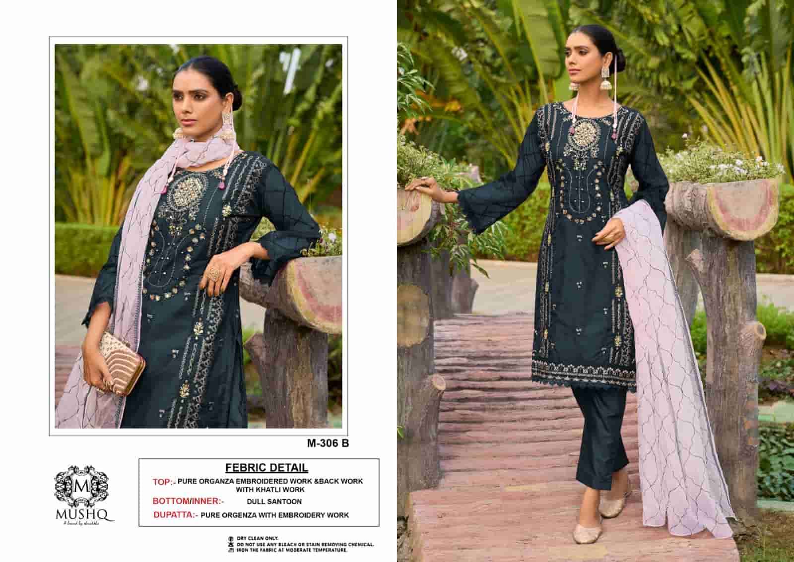 Mushq M 306 Colors Pakistani Designer Style Festive Wear Salwar Suit view 3