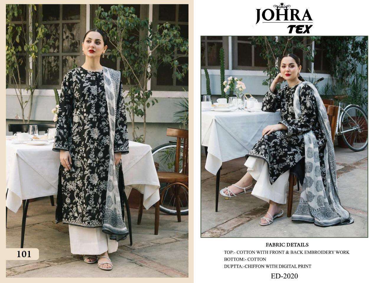 Johra Tex JT 101 Embroidered Cotton Salwar Suit view 2