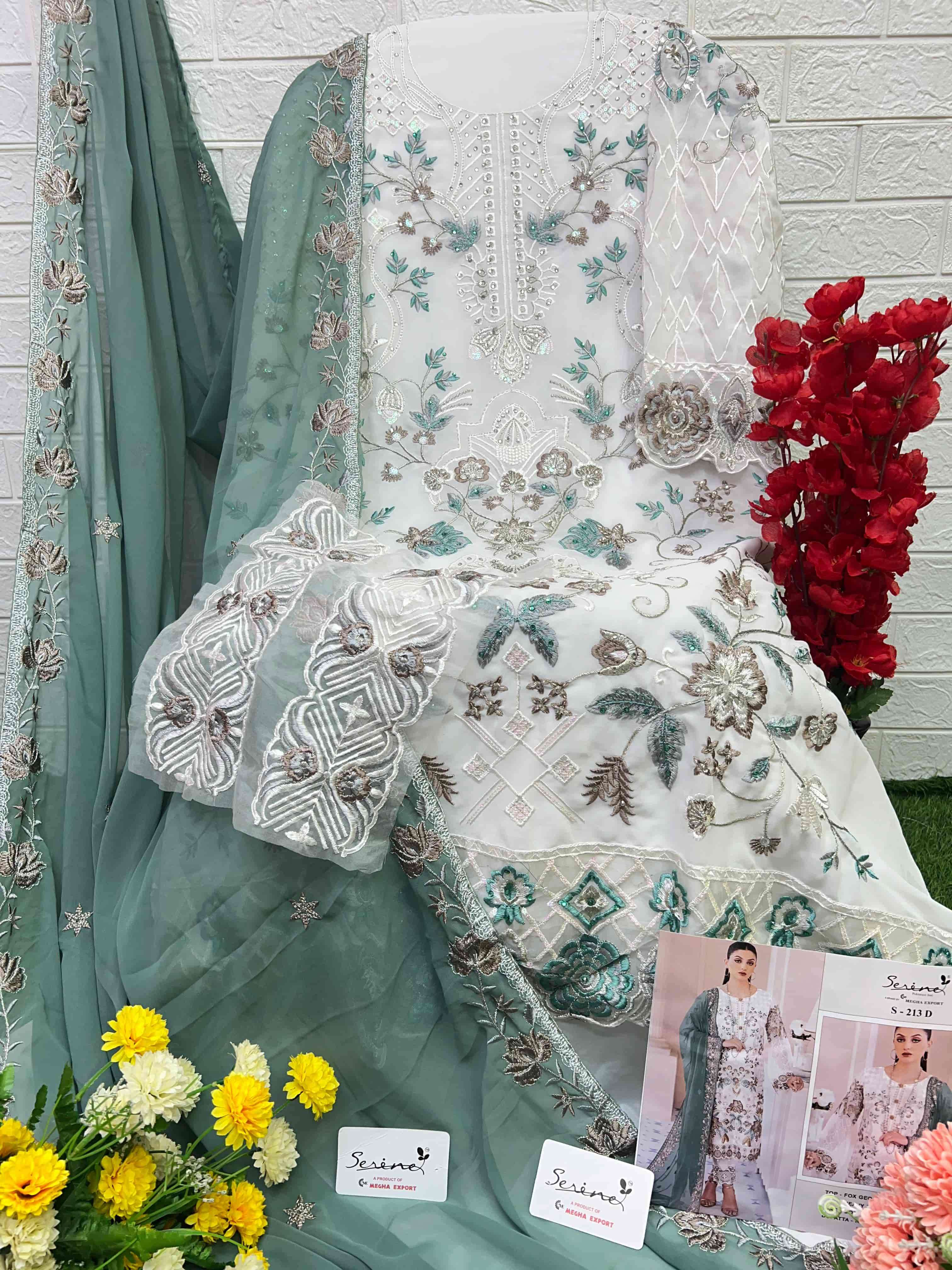 Megha Export S 213 Colors Pakistani Designer Latest Style Festive Suit Wholesalers view 9