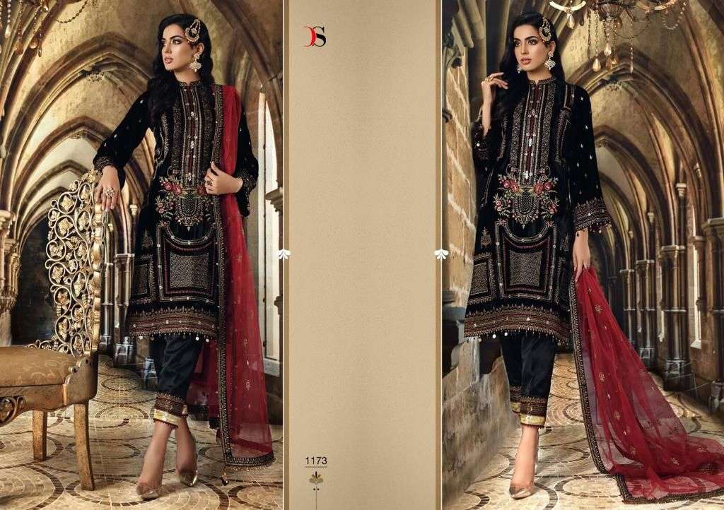 Deepsy 1173 Designer Velvet Pakistani Salwar Suit Exporter view 3