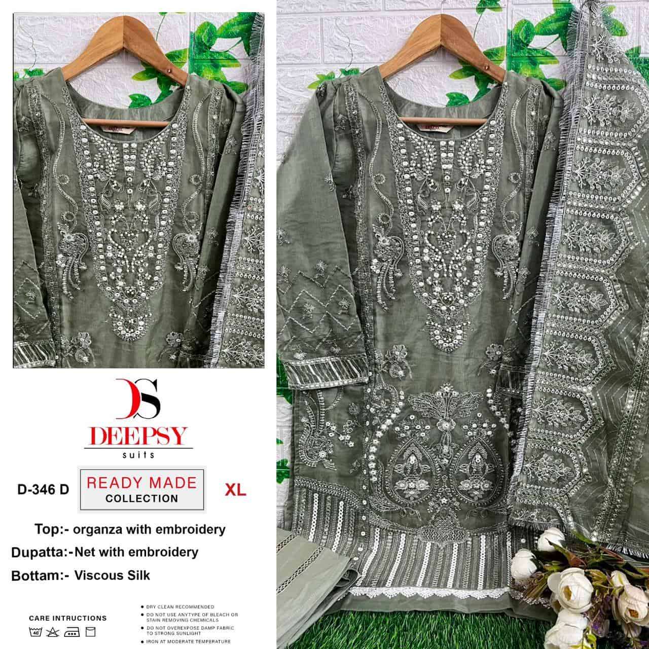 Deepsy D 346 Colors Pakistani Party Wear Style Readymade Salwar Suit view 6