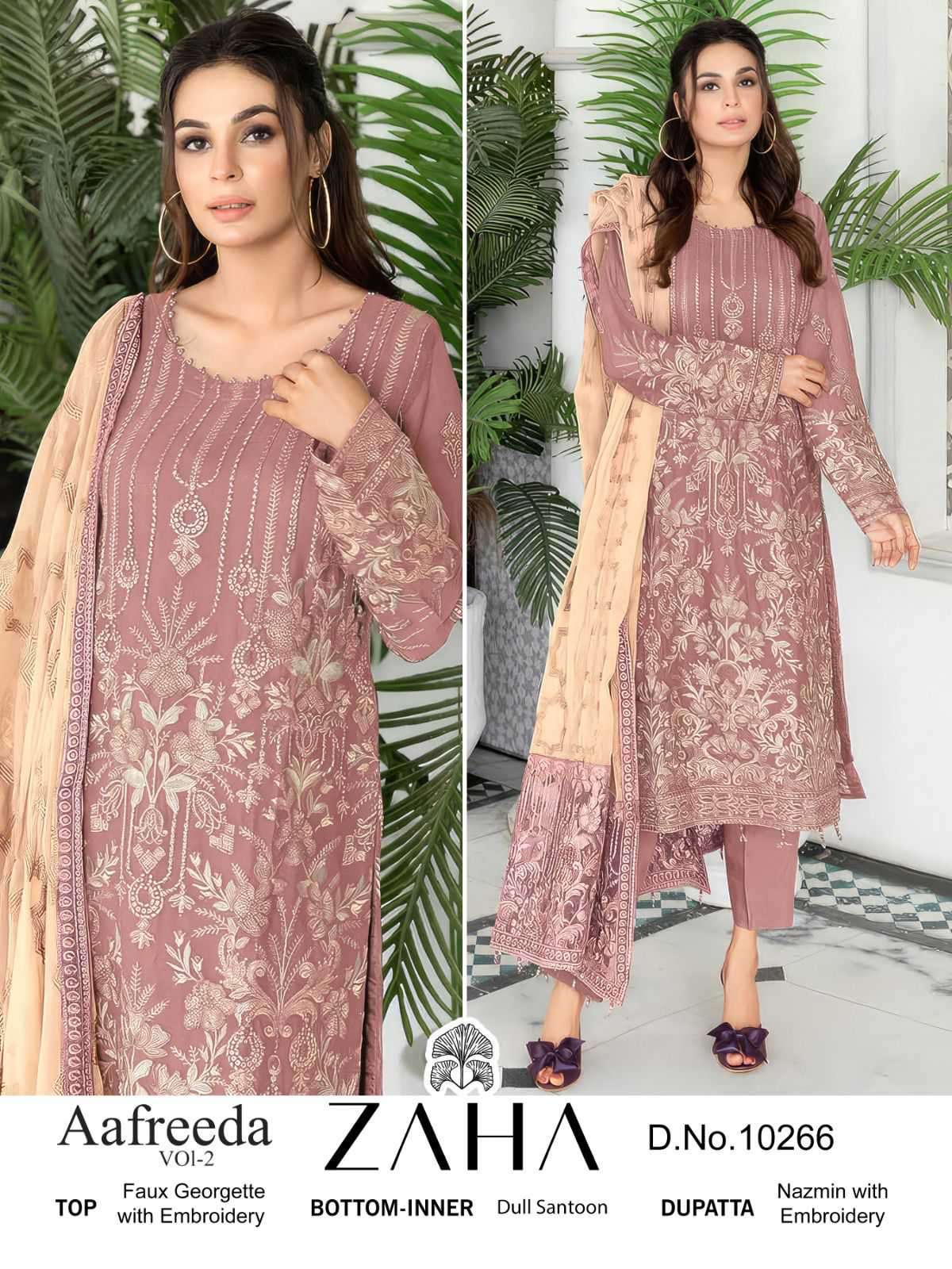 Zaha Aafreeda Vol 2 Unstitch Pakistani Dress Catalog Exporters view 3