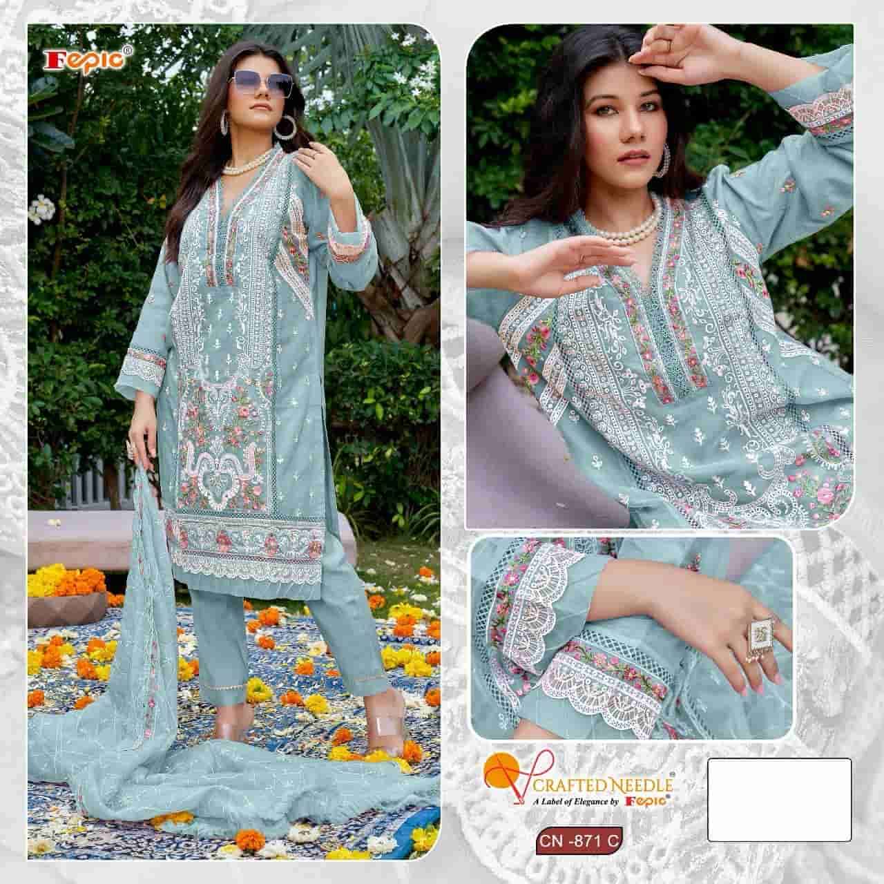 Crafted Needle CN 871 By Fepic Heavy Designer Partywear Style Readymade Collection view 3