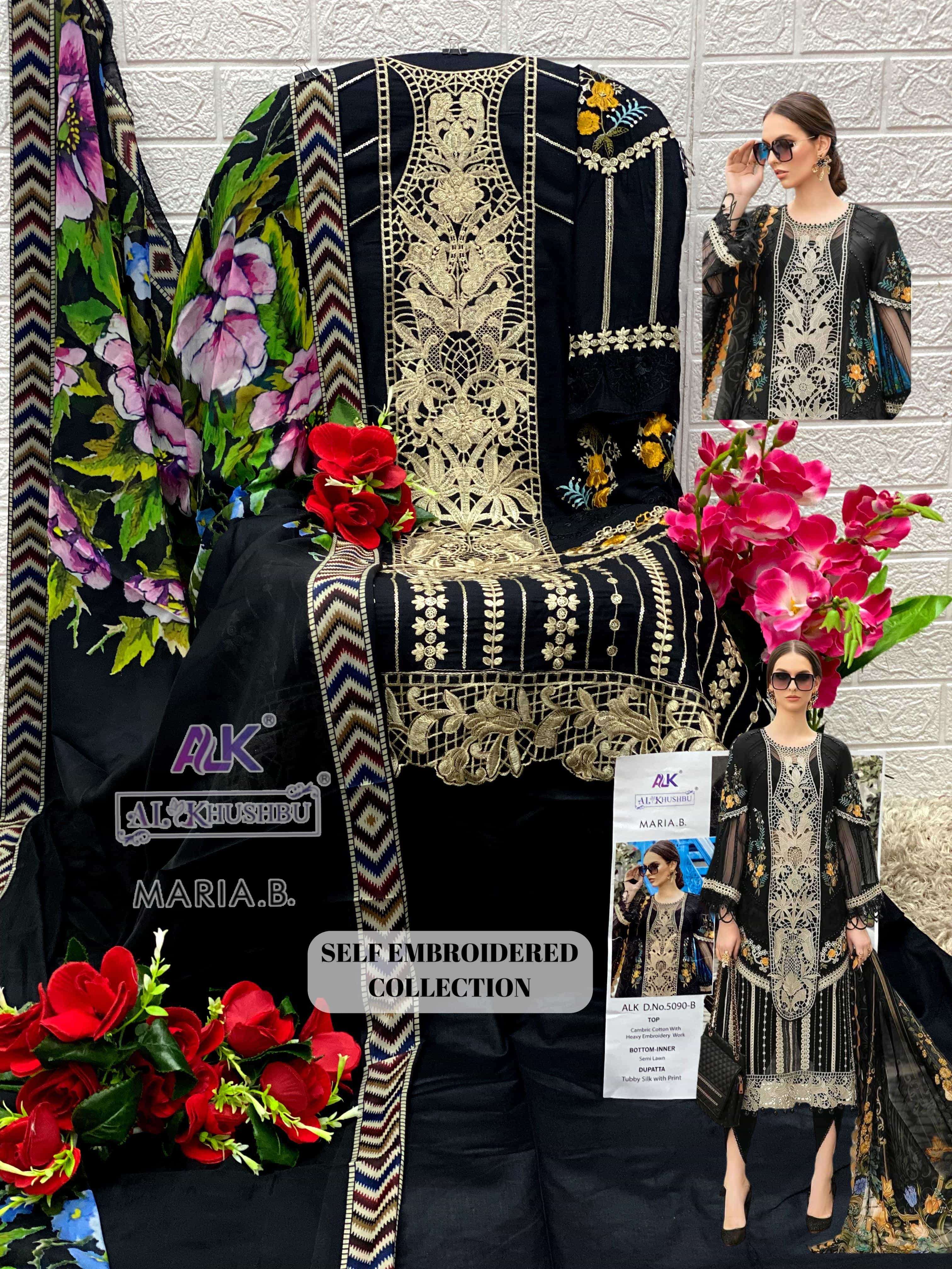 Al Khushbu Maria B 5090-B Embroidered Dress view 2