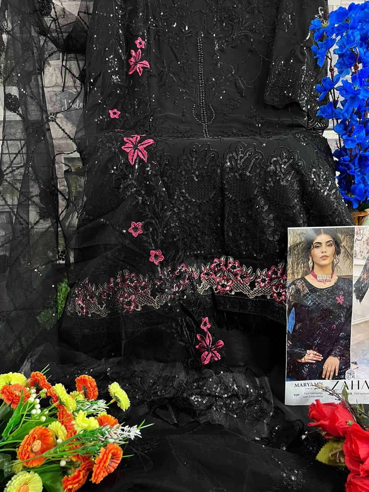 Zaha Maryma Vol 2 Designer Pakistani Georgette Salwar Kameez Wholesalers view 2