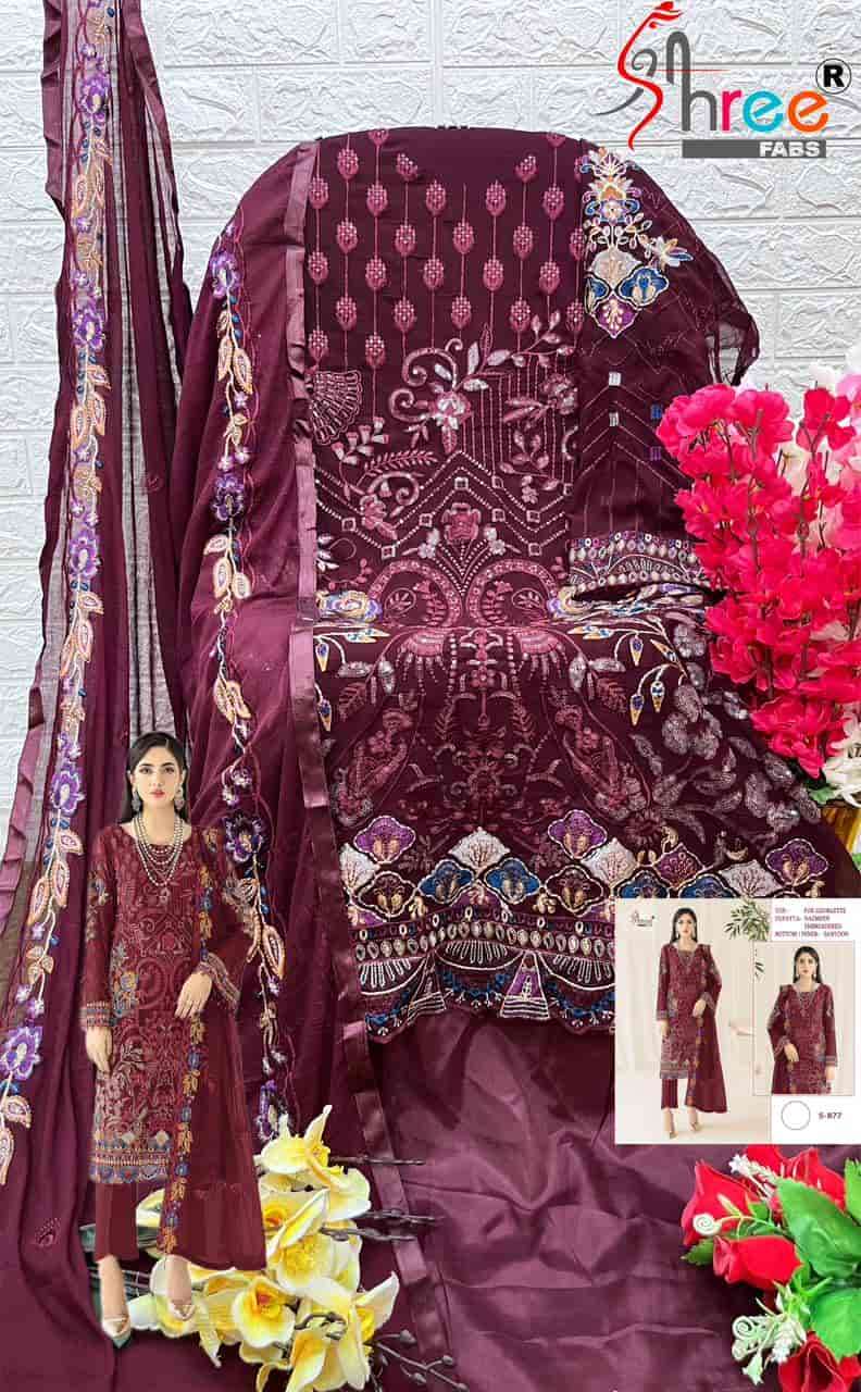 Shree Fabs S 877 Colors Pakistani Party Wear Style Heavy Designer Suit Wholesalers view 8