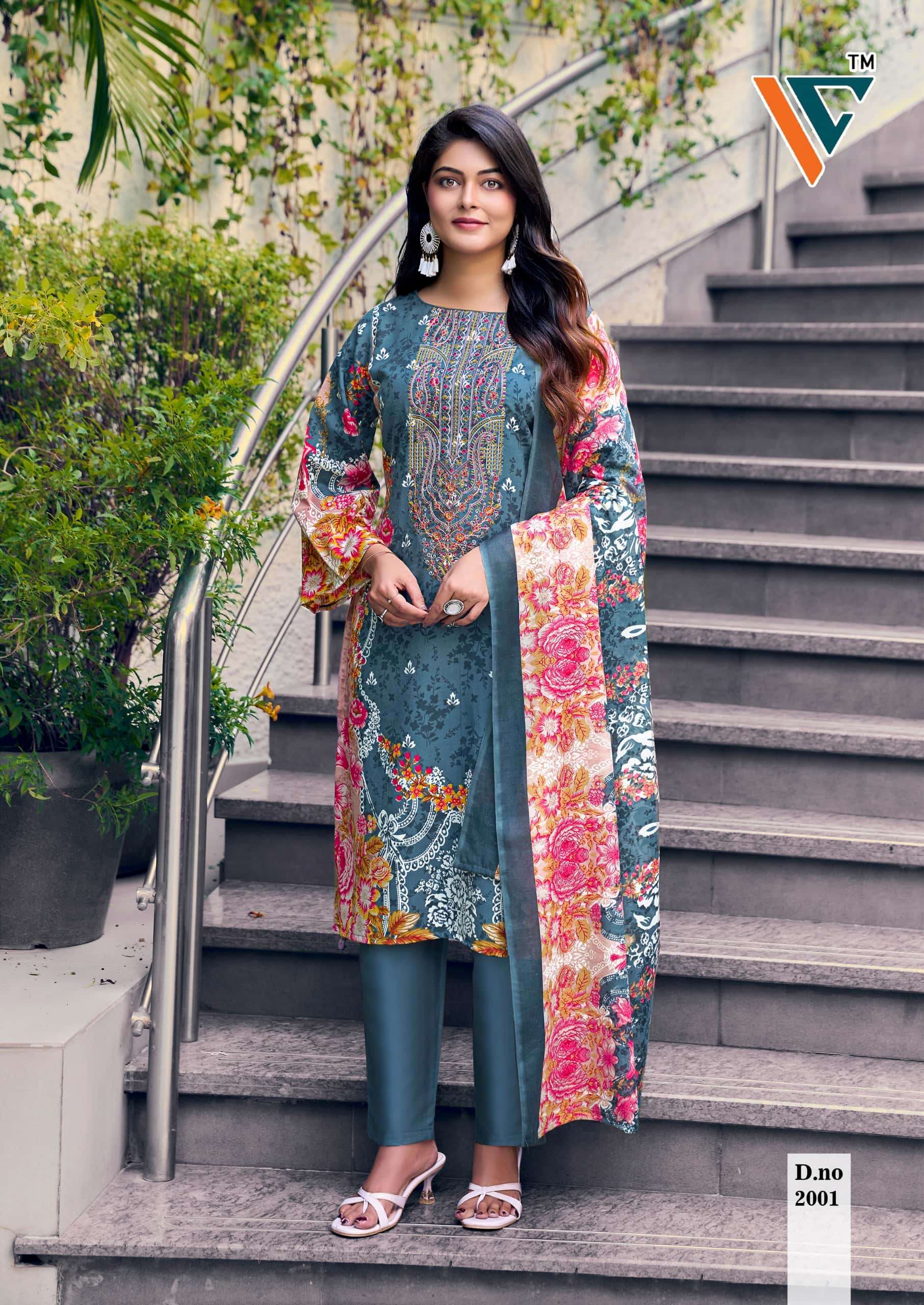 Vandana Fashion Madhubala Vol 2 Exclusive Karachi Cotton Suit view 4
