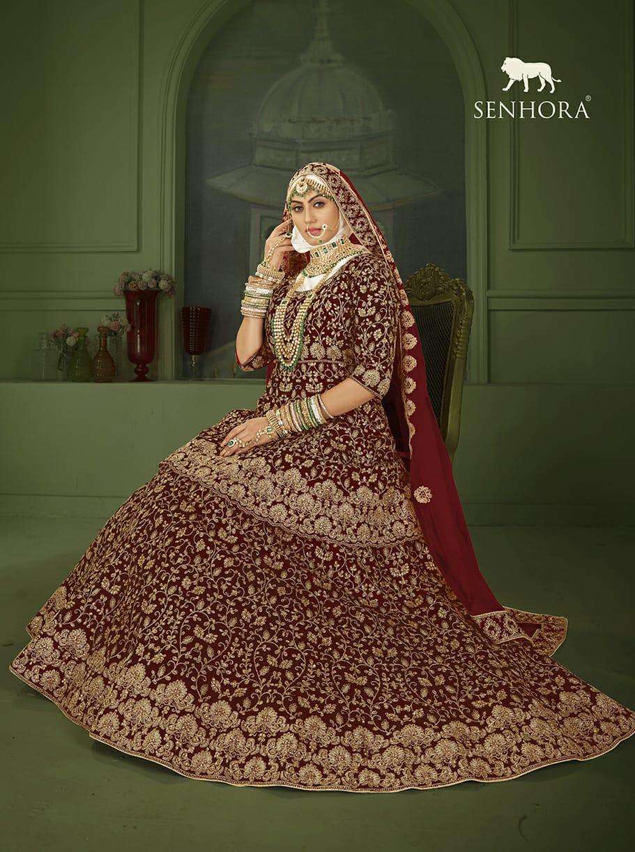 Senhora Peplum Bridal heritage Vol 8 Designer Heavy Work Bridal Dress Collection view 13
