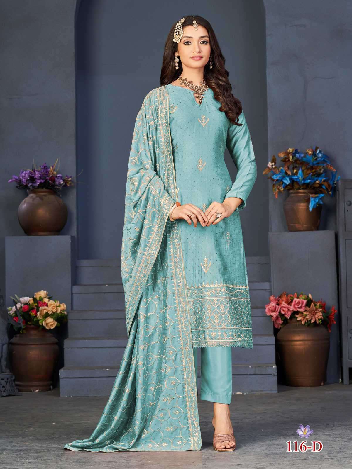 Alfaaz Riona Festive Wear Dola Jacquard Semi Stitched Dress New Collection view 2