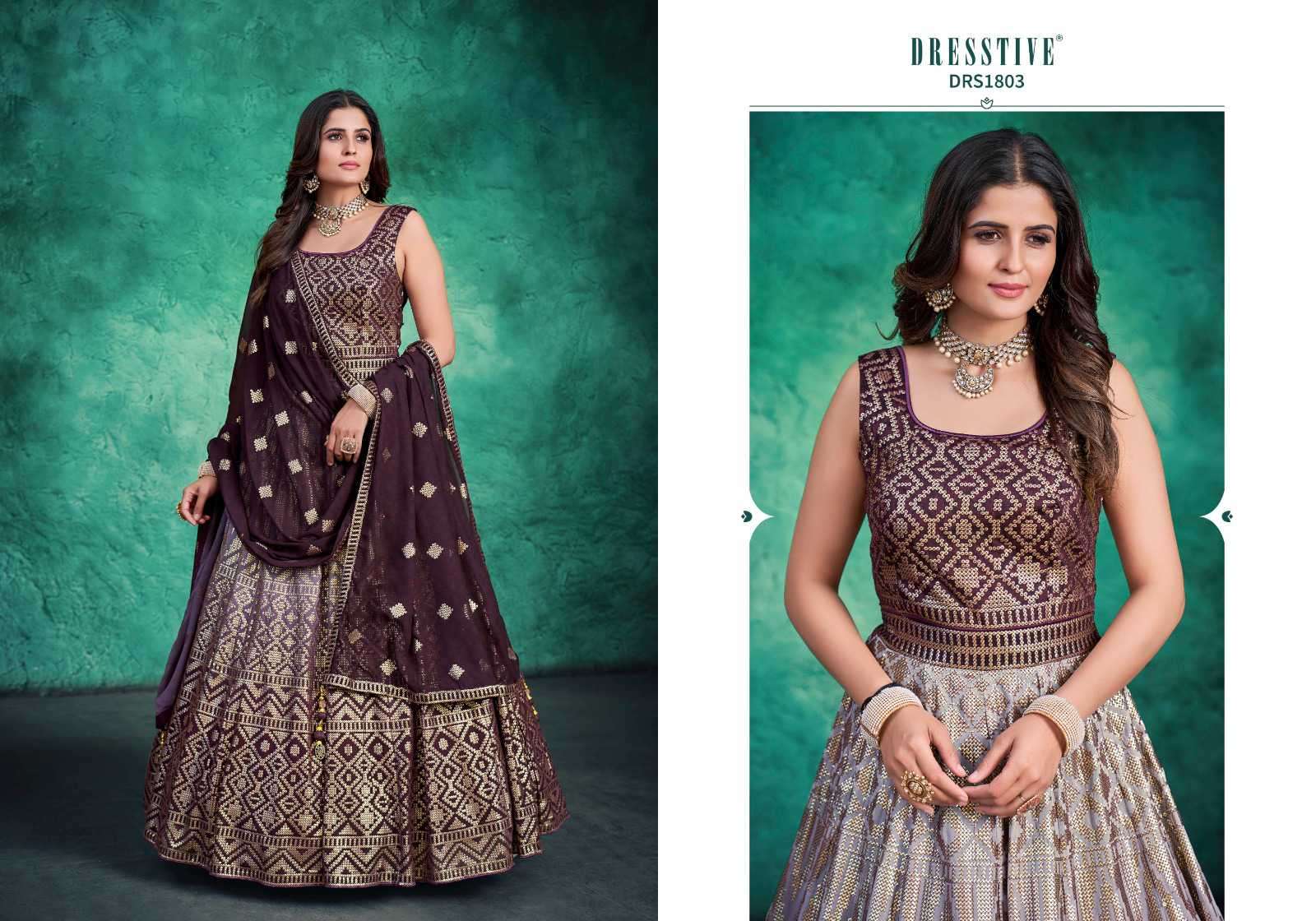 Dresstive Bella Designer Wedding Wear Gown New Collection Online view 7
