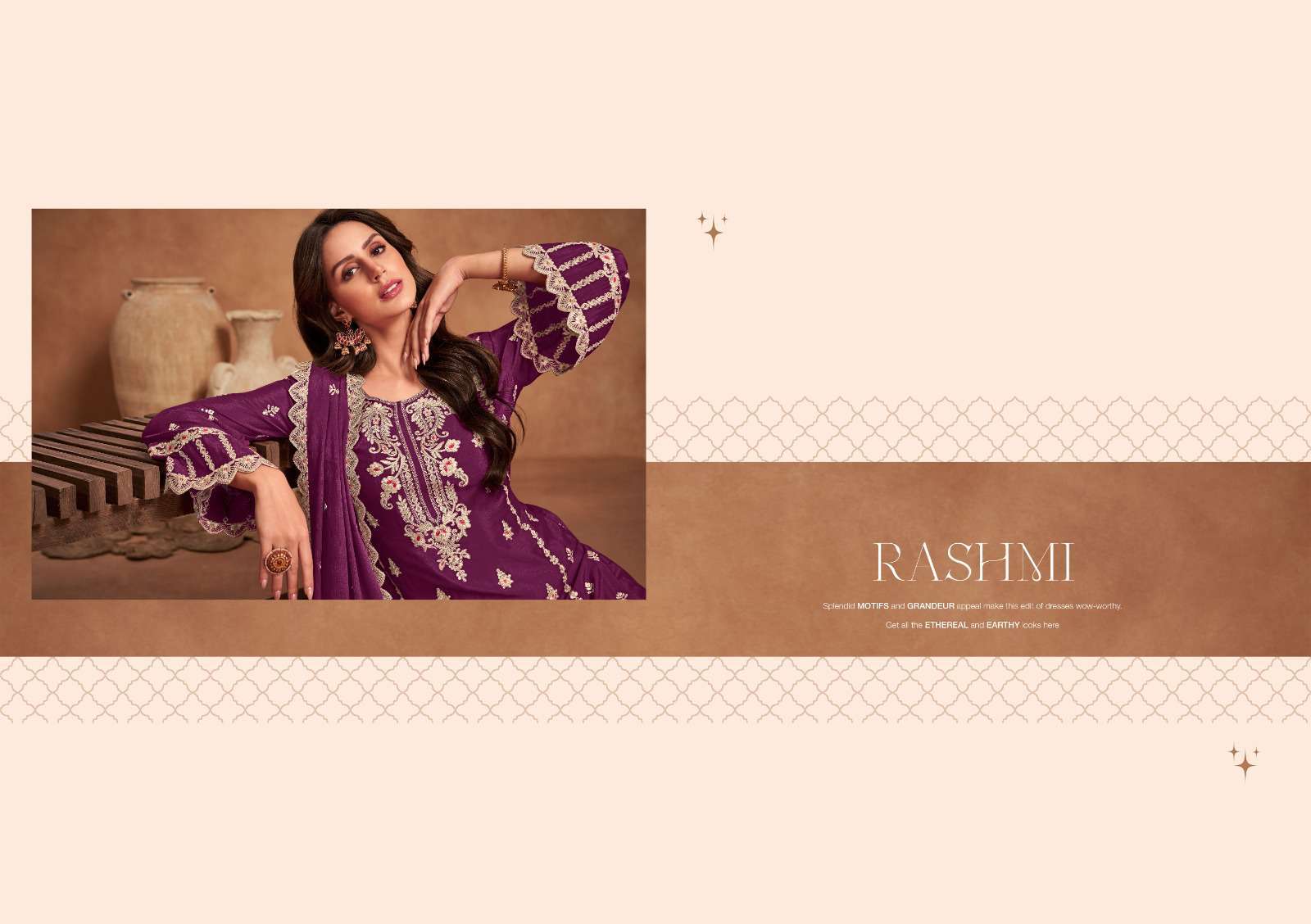 Radha Trendz Rashmi Designer Straight Palazzo Dress Readymade Collection view 2