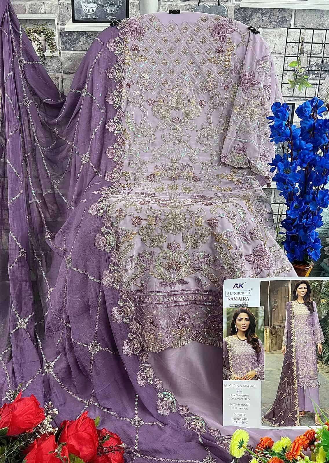 Al Khushbu Samaira Vol 4 Designer Pakistani Suit view 6
