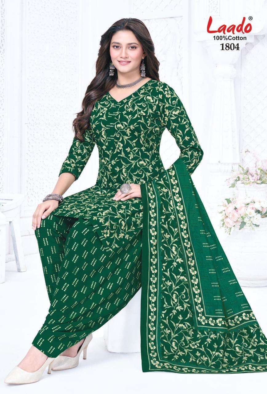 Laado Nadiya Patiyala Vol 18 Printed Cotton Dress view 9