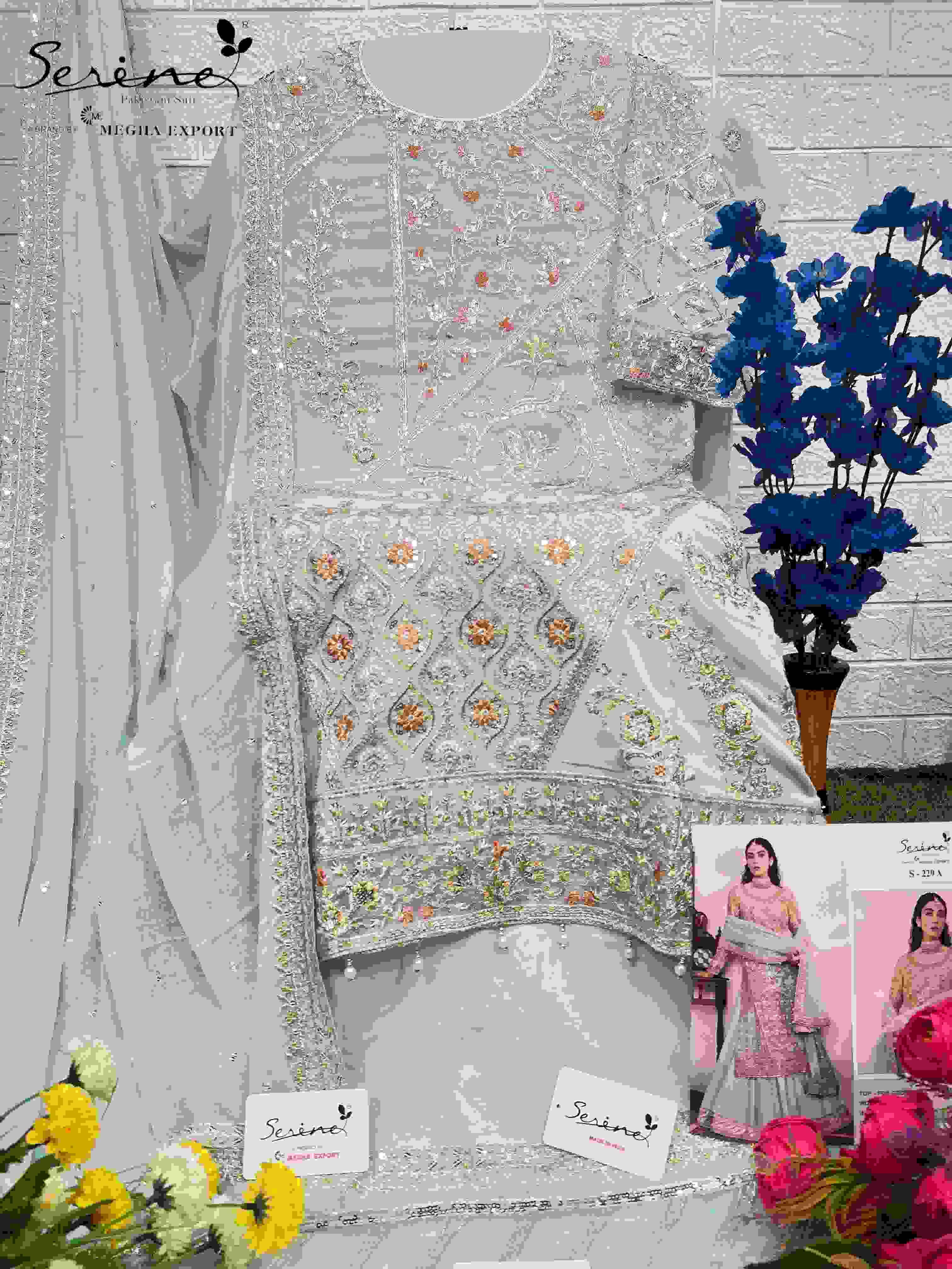 Serine S 229 Colors Pakistani Designer Weeding Wear Dress Latest New Designs view 8