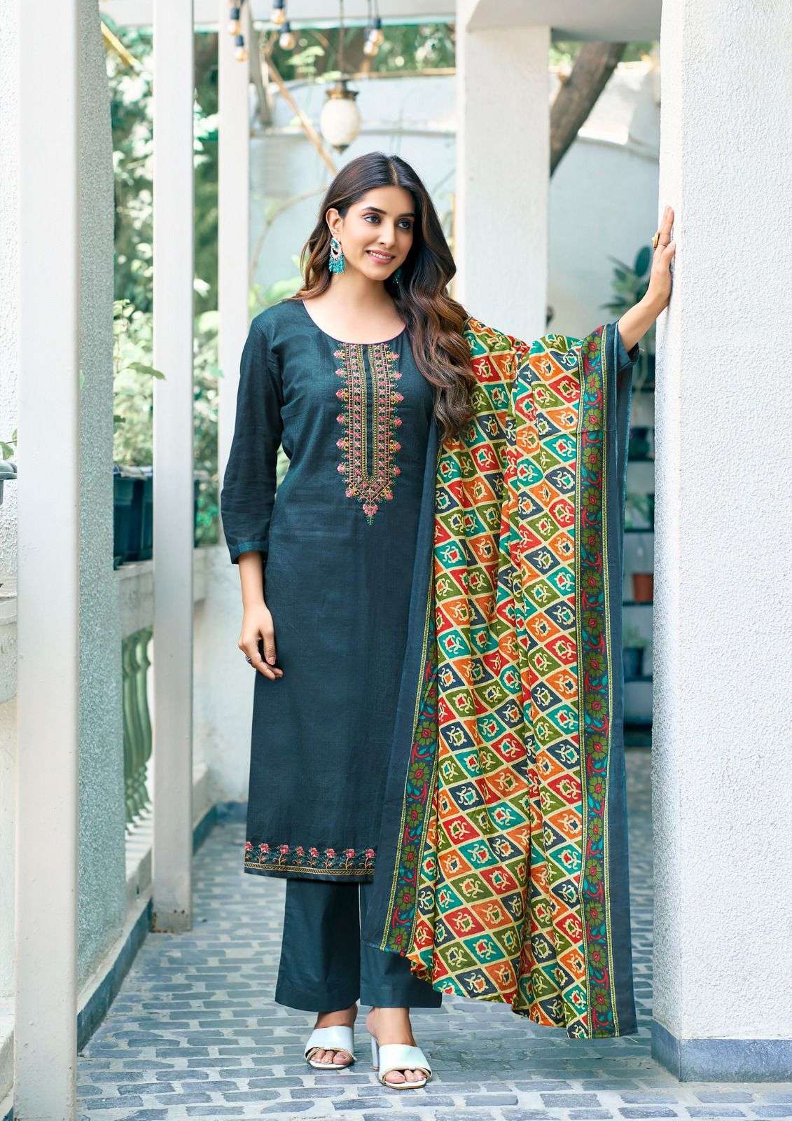 Saanvi Trends Romani Cotton Dress Material view 3