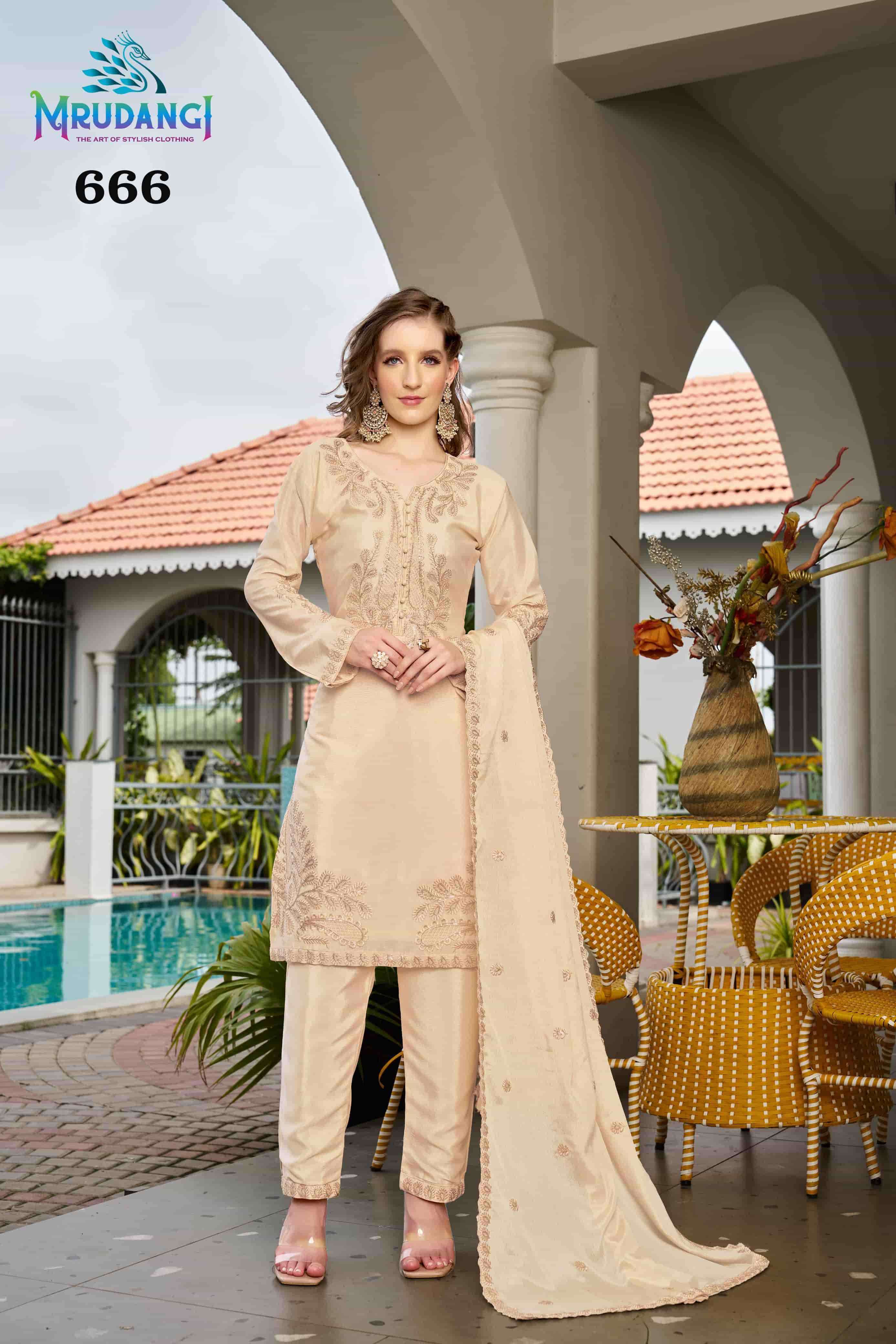 Mrudangi Jessica Stitched Suit Collection At view 5