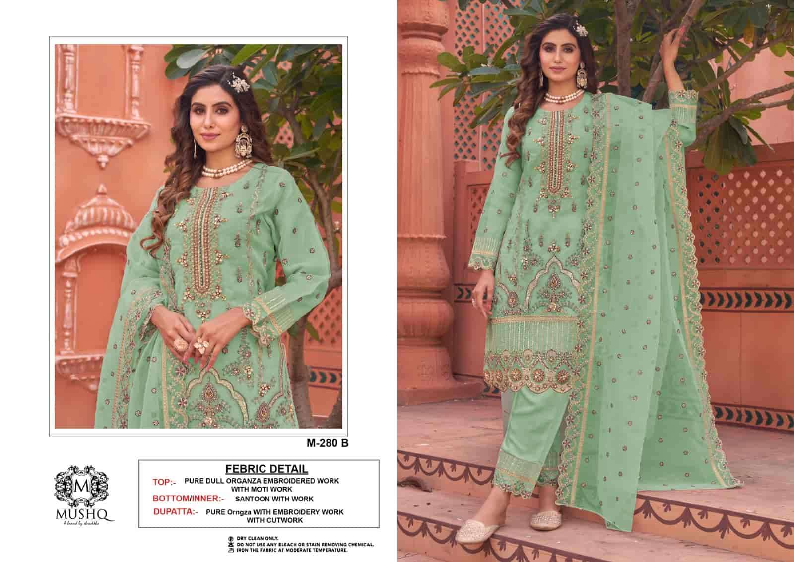 Mushq M 280 Colors Pakistani New Designer Style Festive Wear Suit Wholesalers view 3