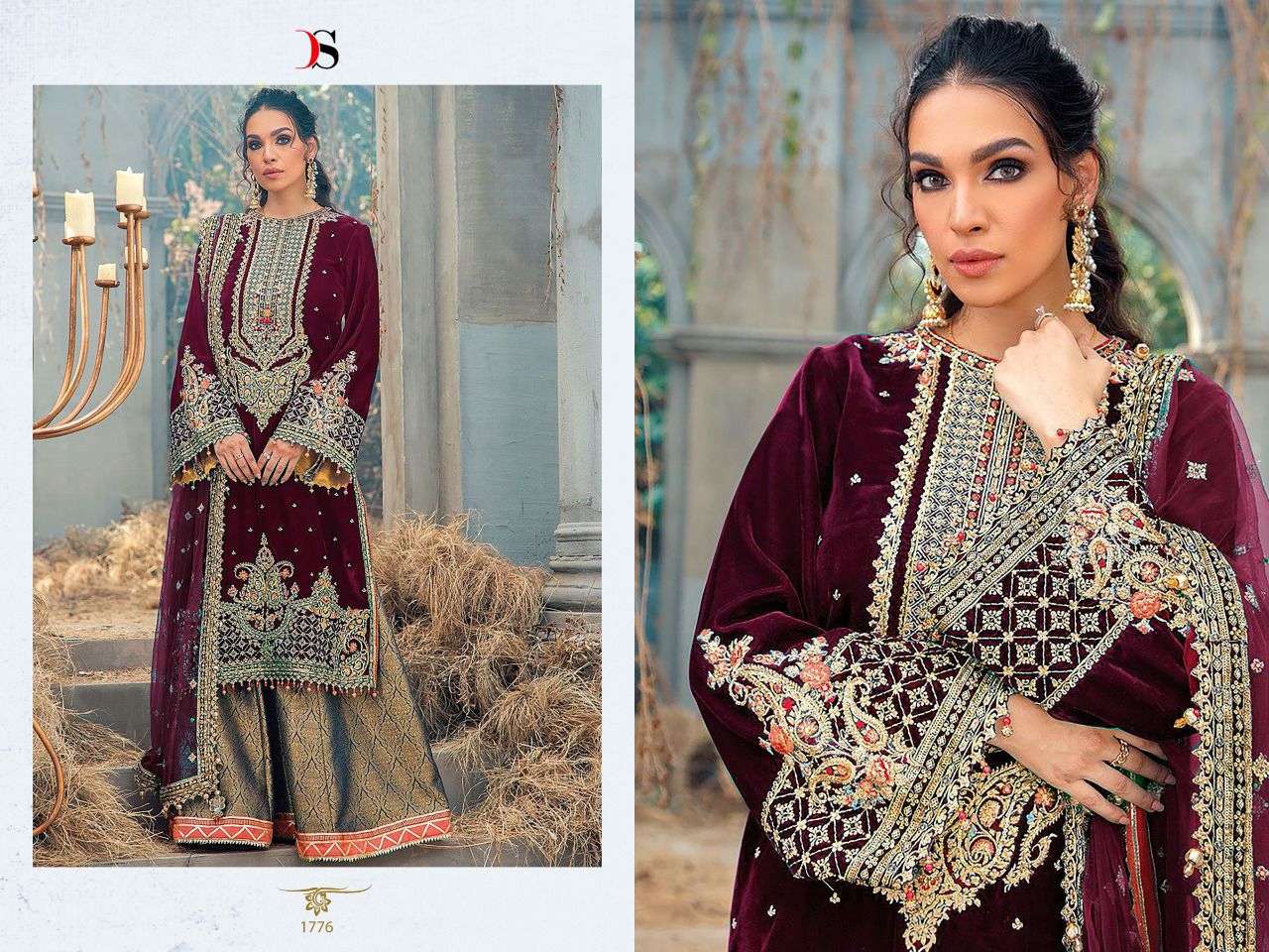 Deepsy D 1776 Colors Velvet Designer Pakistani Suit view 2