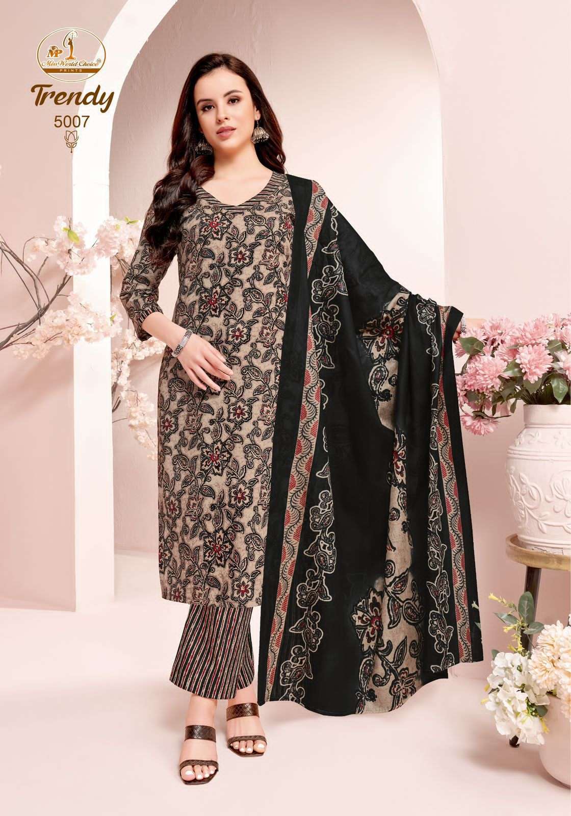 Miss World Choice Trendy Vol 5 Pure Cotton Dress view 11