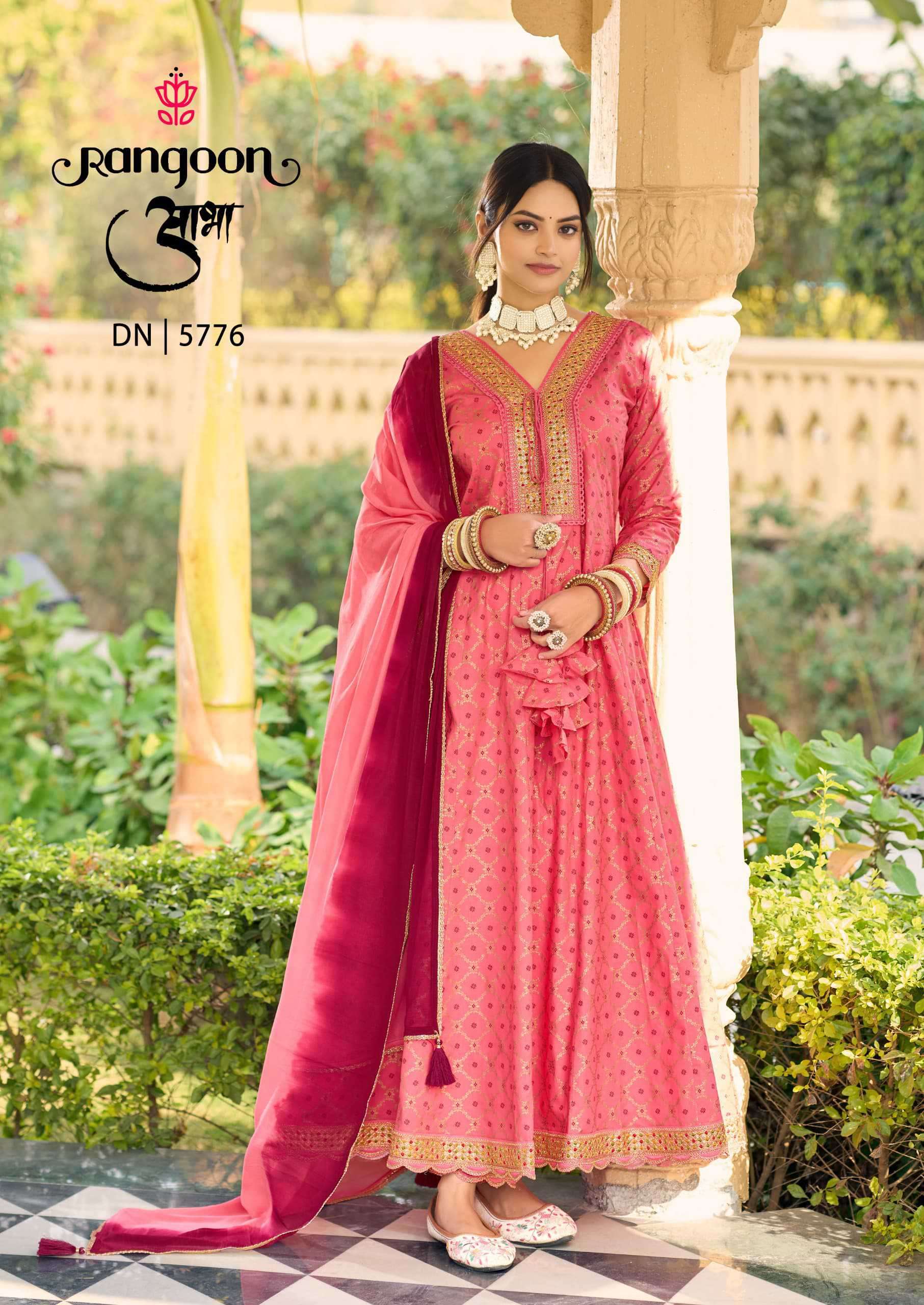 Rangoon Aabha Anarkali Pattern Readymade 3 Piece Designs view 7