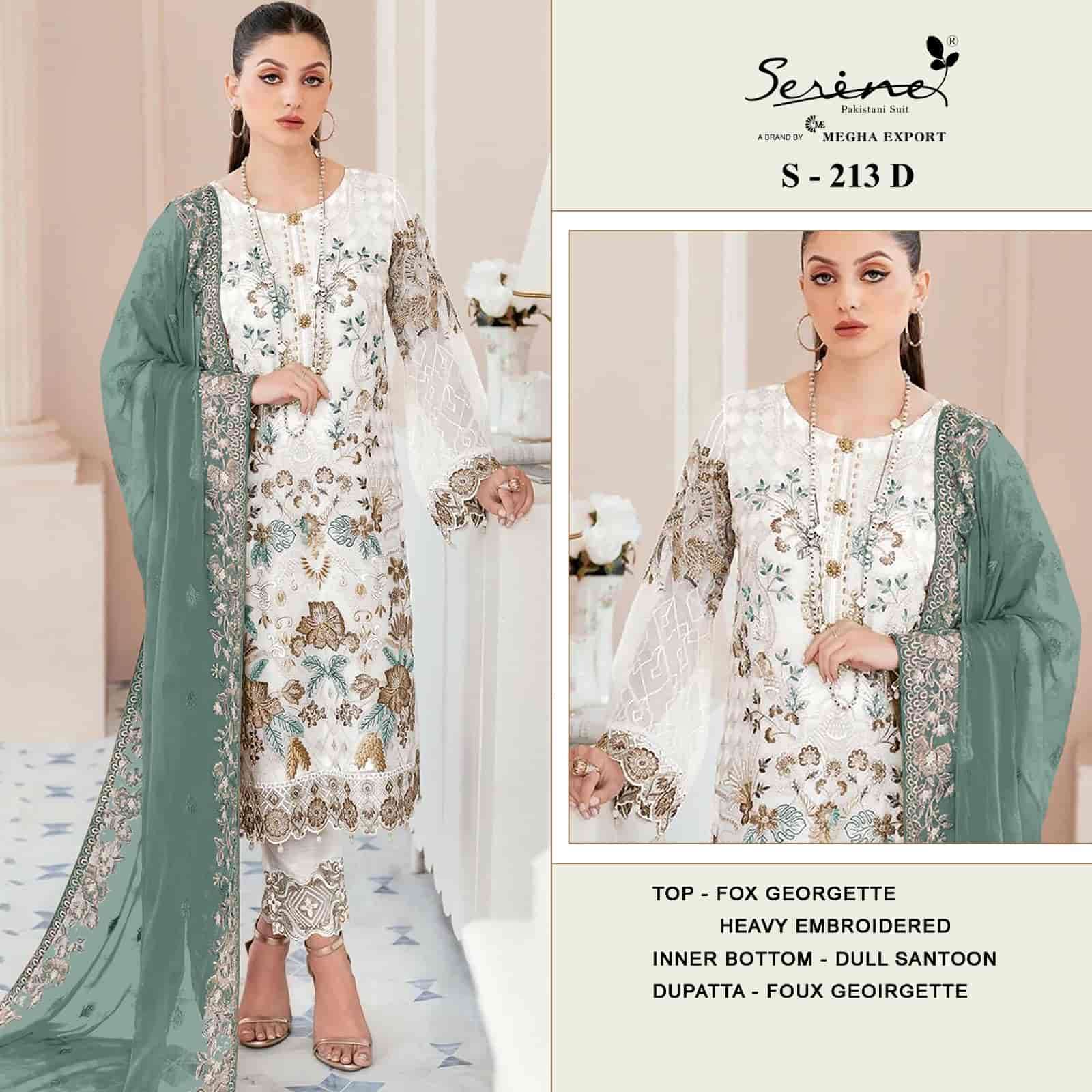 Megha Export S 213 Colors Pakistani Designer Latest Style Festive Suit Wholesalers view 4