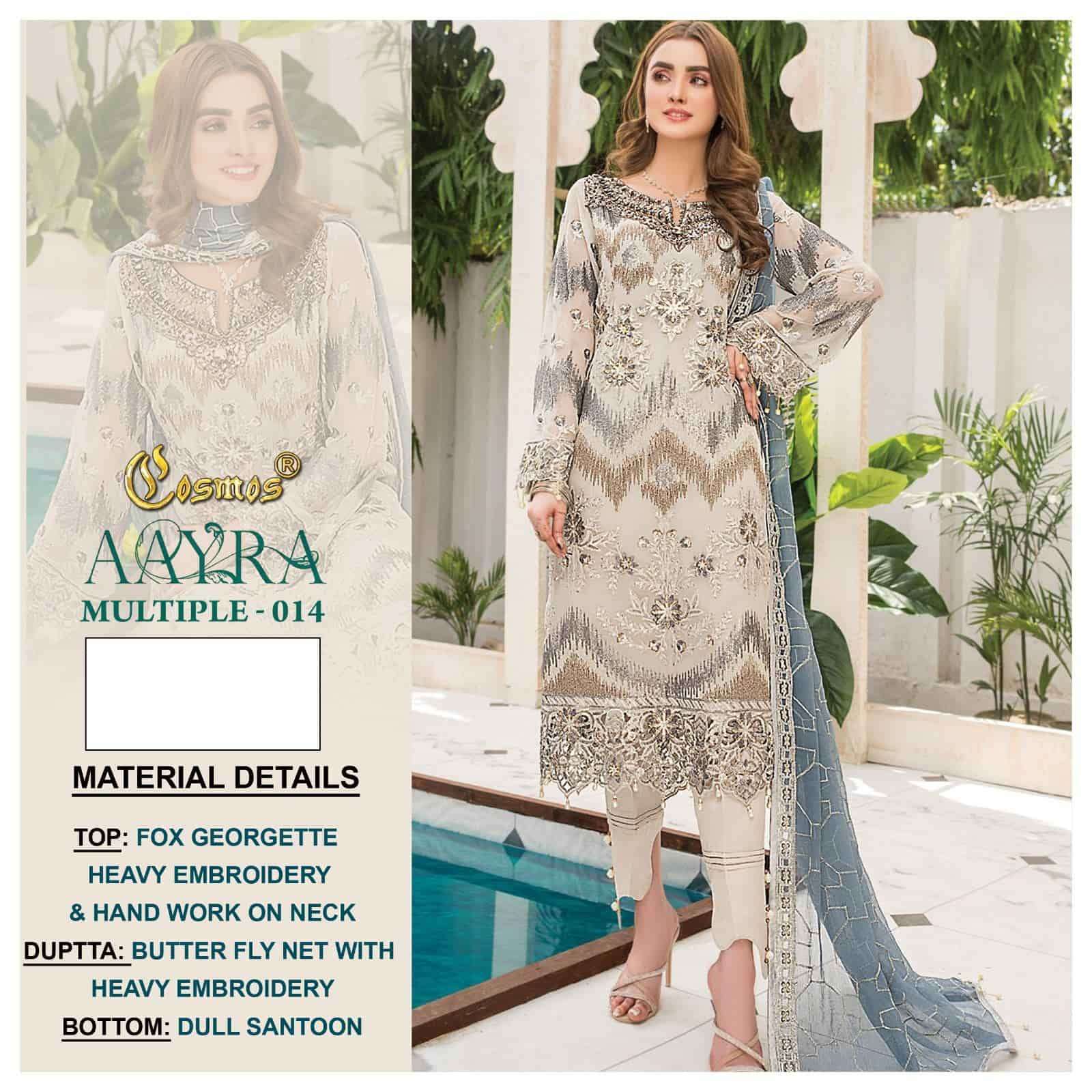 Cosmos Aayra Multiple 014 Pakistani Suit view 3
