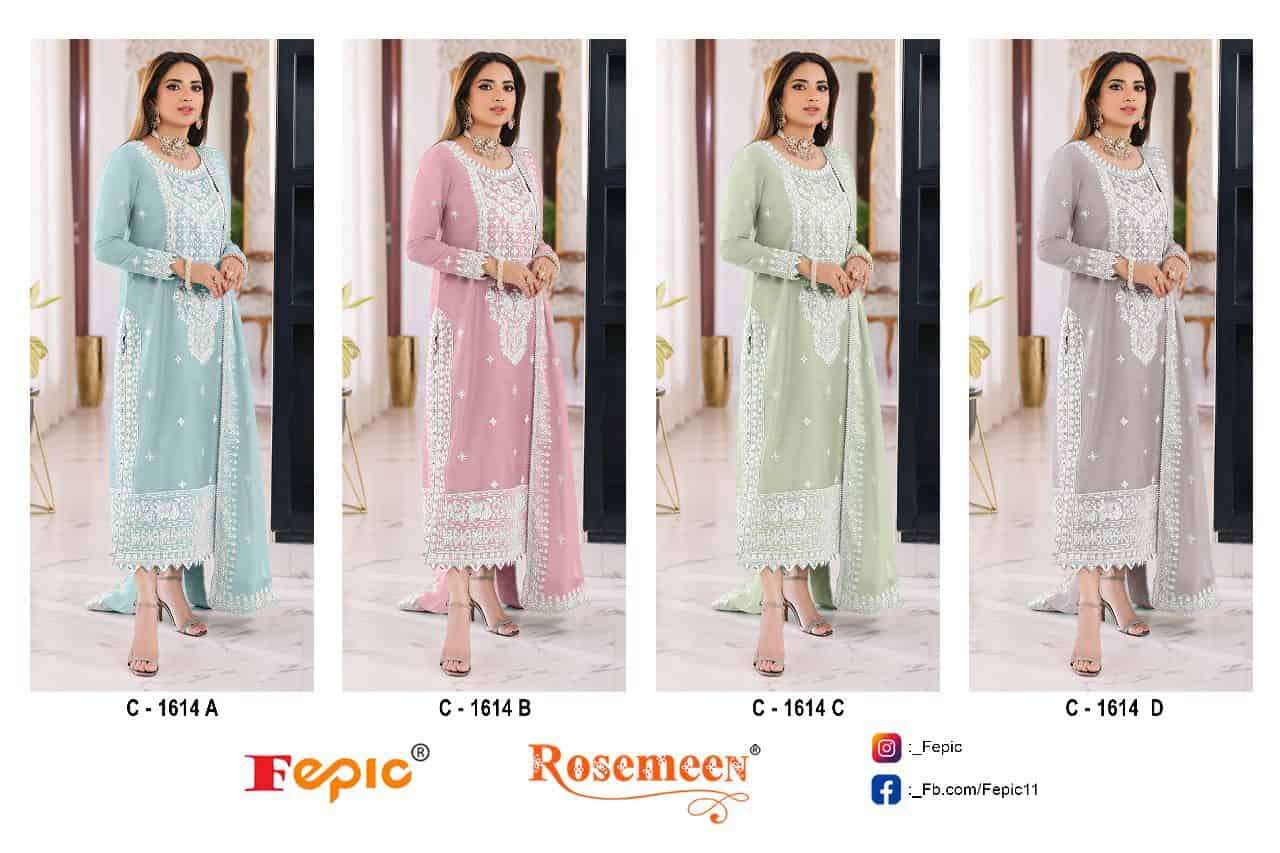 Fepic C 1614 Colors Pakistani Exclusive Designer Style Salwar Suit Exporter view 5