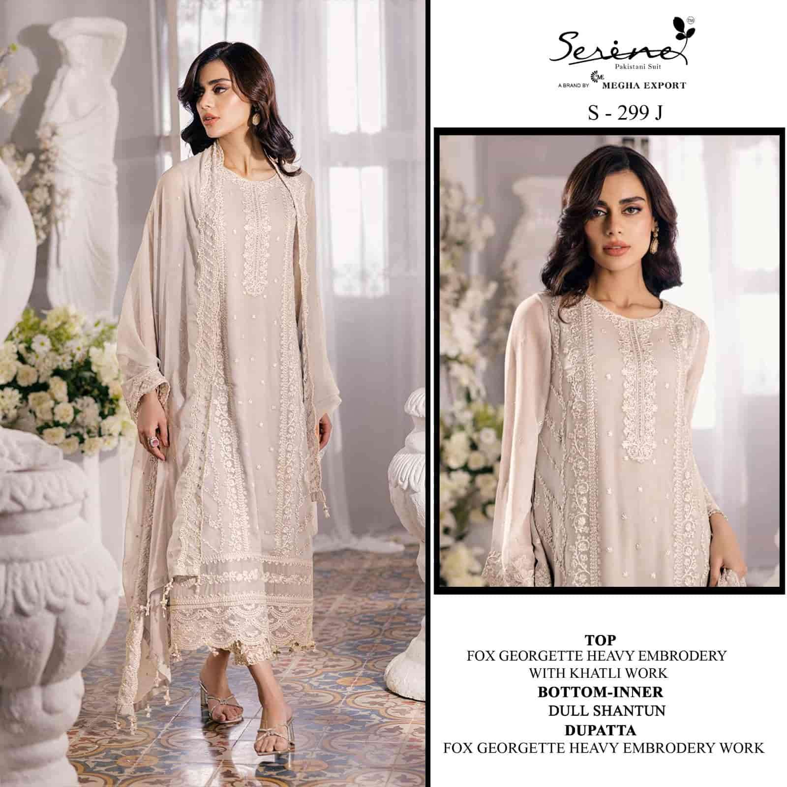 Megha Export S 299 Colors Festive Wear Style Designer Georgette Suit Wholesalers view 2