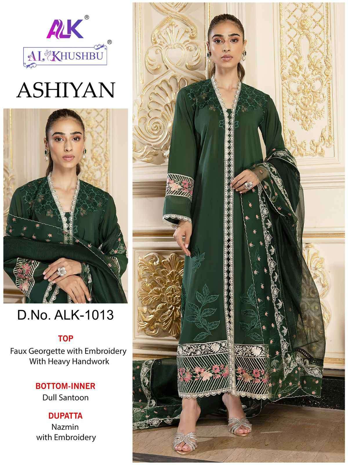 Al Khushbu 1013 Embroidered Pakistani Suit view 3