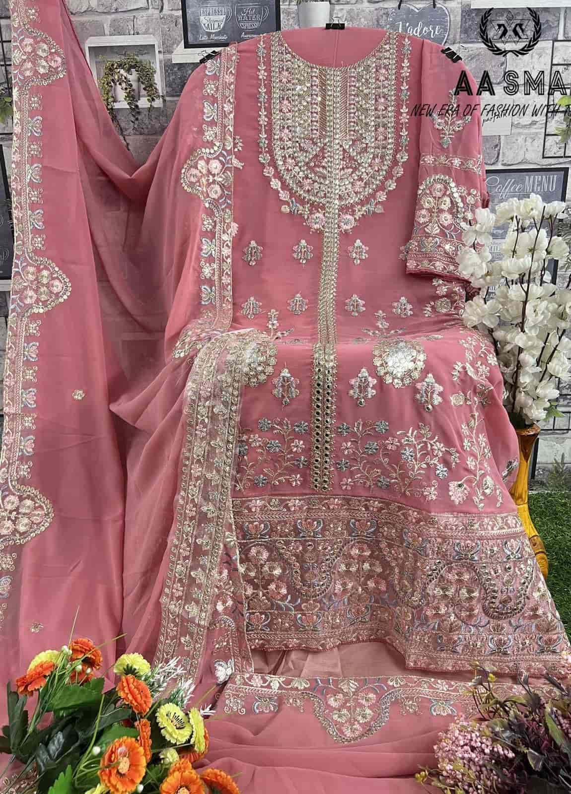 Aasma 203 C Georgette Pakistani Dress view 3