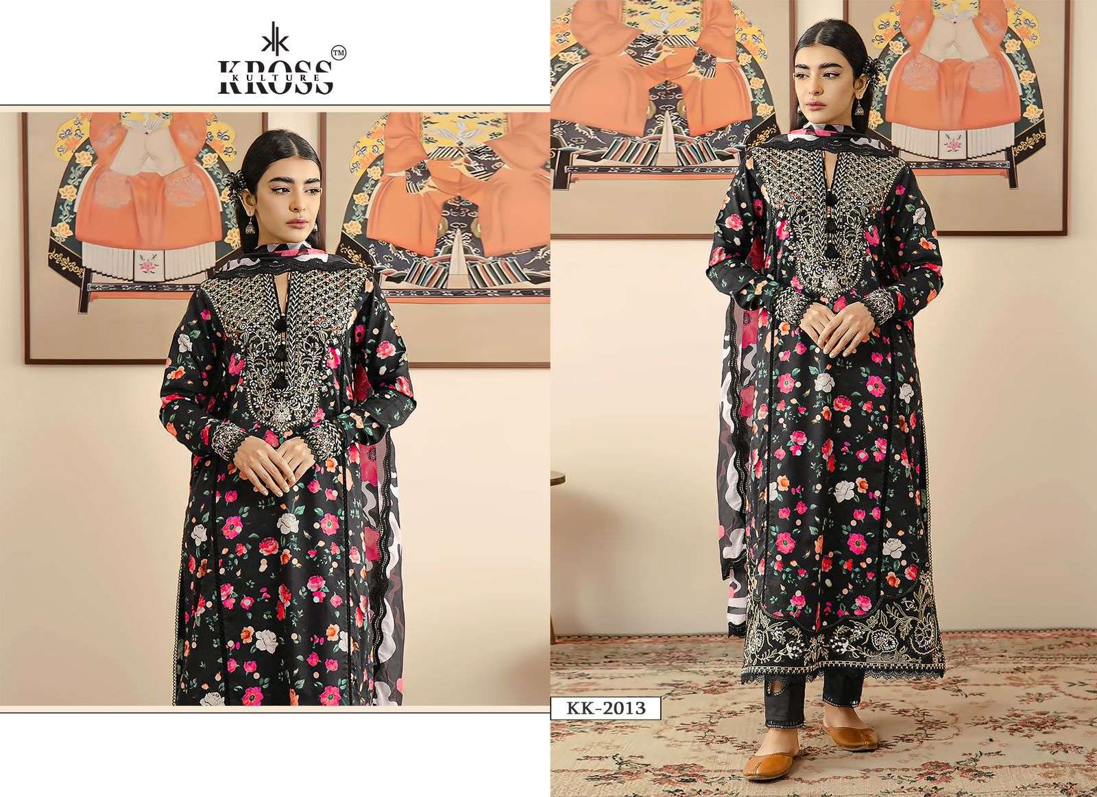 Kross Kulture Kk 2013 Exclusive Cotton Pakistani Suit Collection view 2