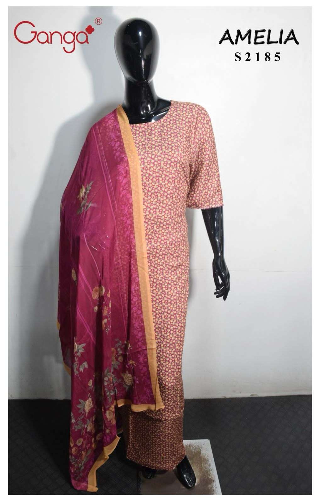 Ganga Amelia 2185 Branded Pashmina Salwar Kameez Catalog Exporter