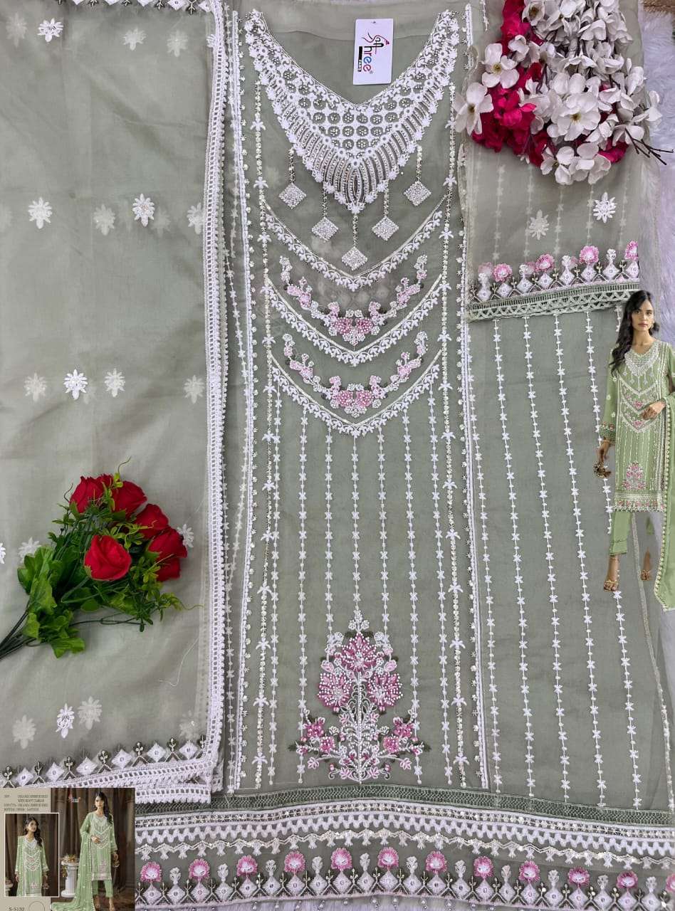 Shree Fabs S 5132 Pakistani Organza Embroidered Suit Exporter view 2