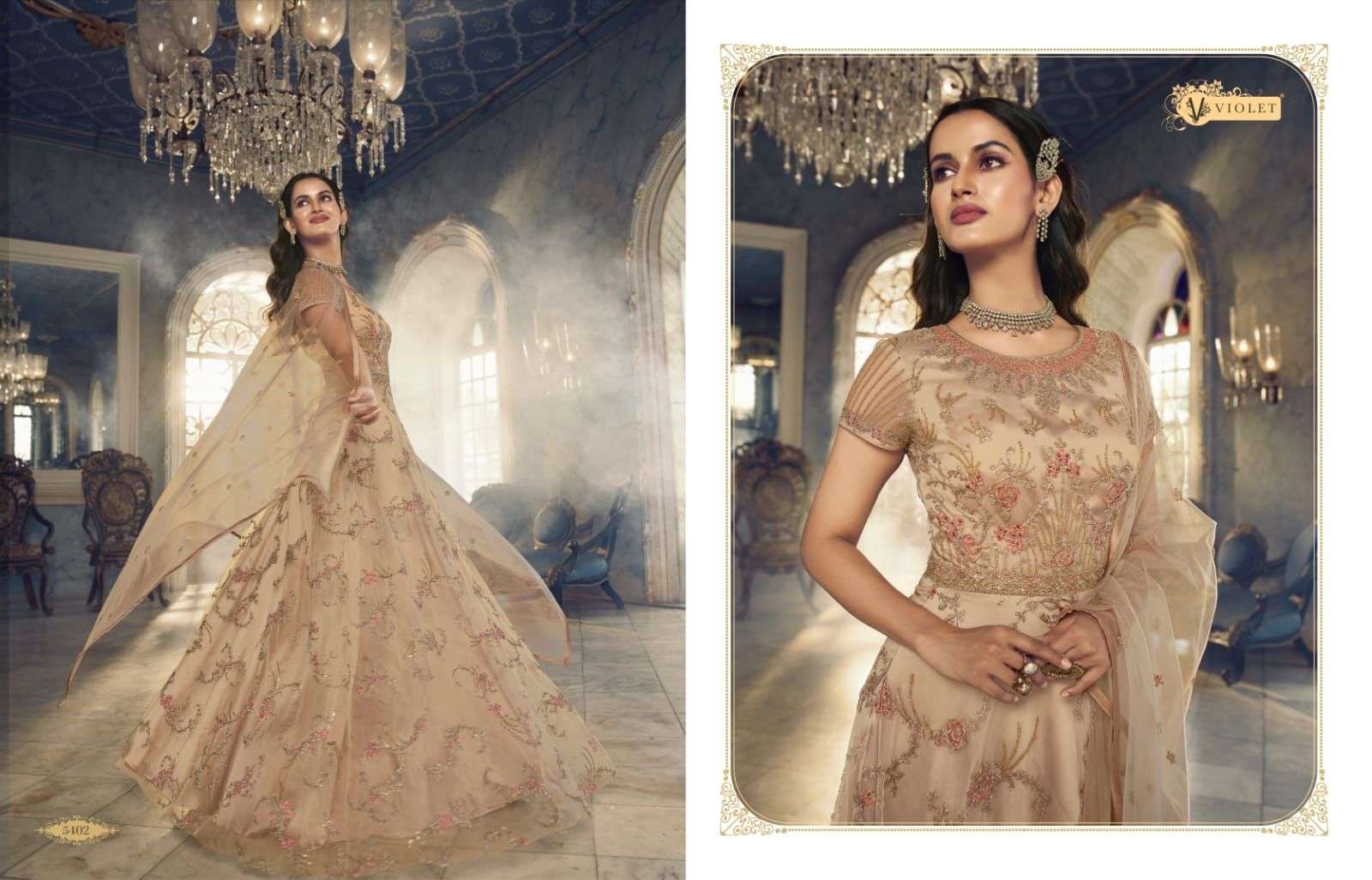 Swagat 5401 to 5408 Series party Wear Gowns Dress view 5