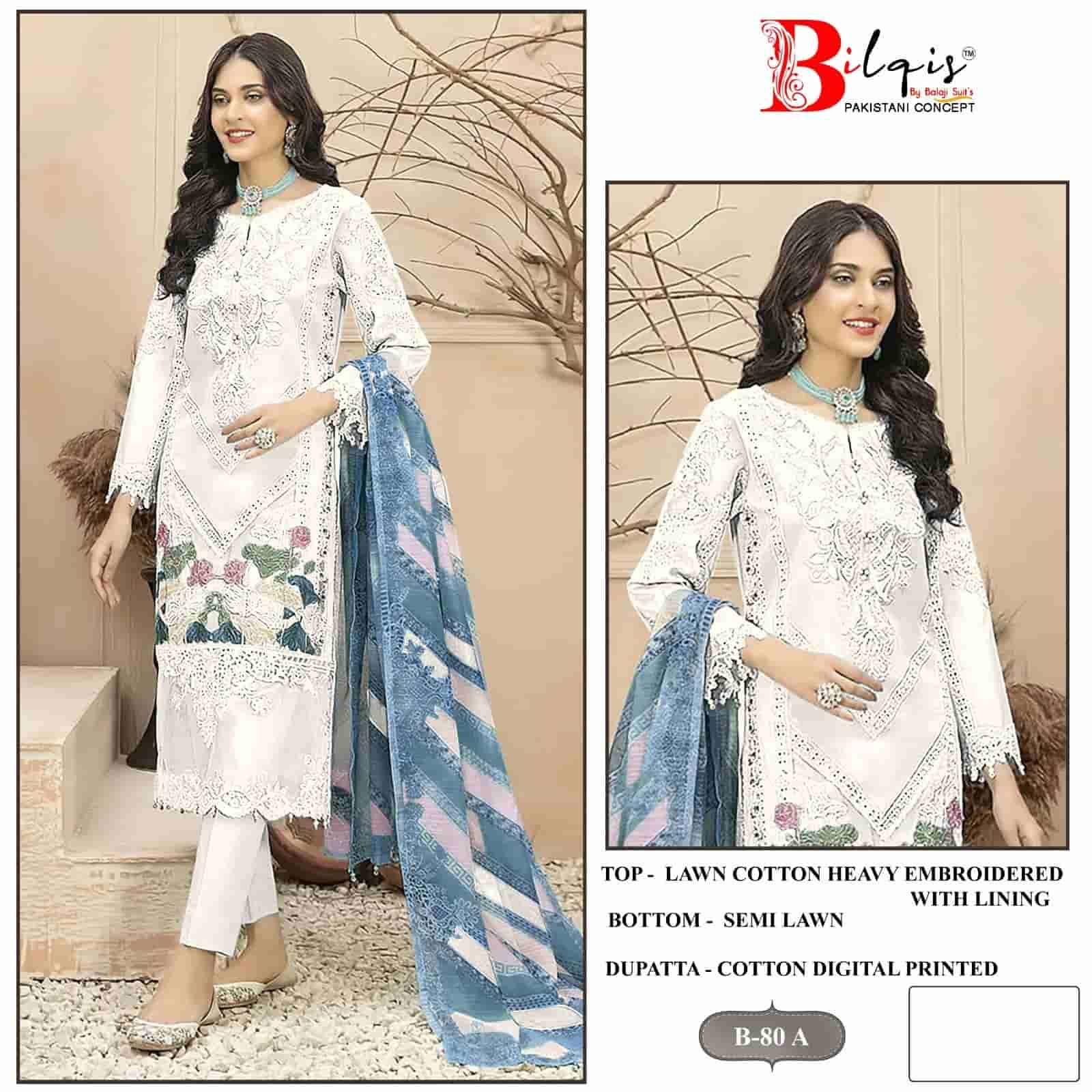Bilqish B 80 Colors Pakistani Designer Cotton Embroidered salwar Suit Exporter view 2