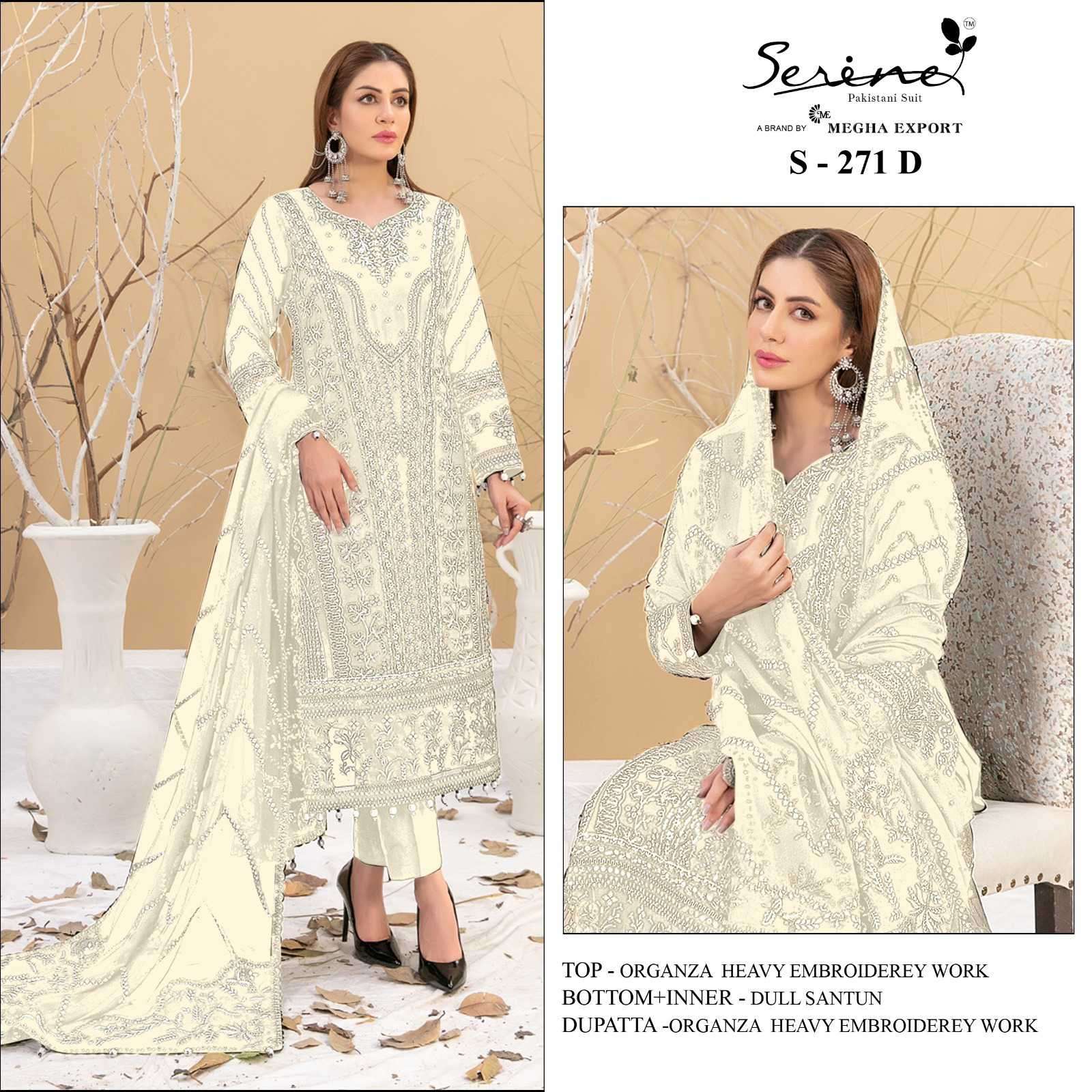 Serine S 271 Colors Wedding Wear Pakistani Designer Suit New Arrivals view 2