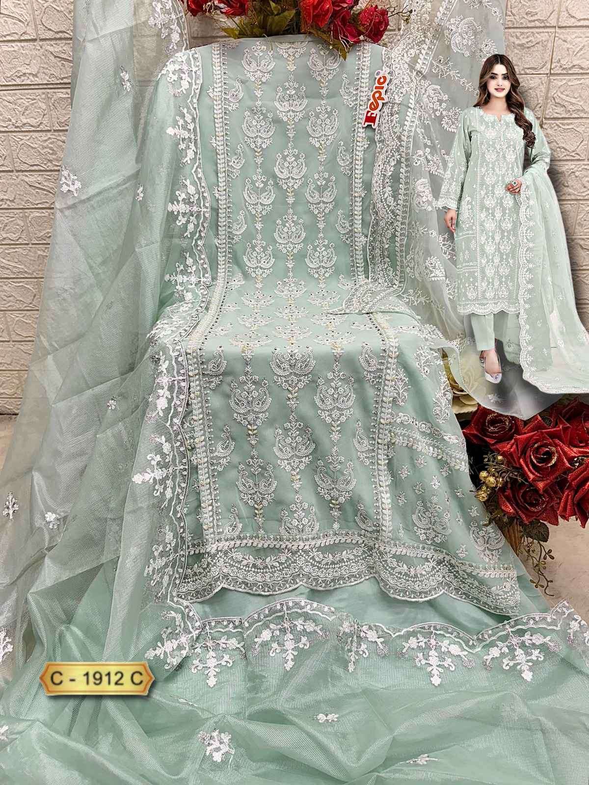 Fepic C 1912 Colors Pakistani Embroidered Georgette Suit view 7