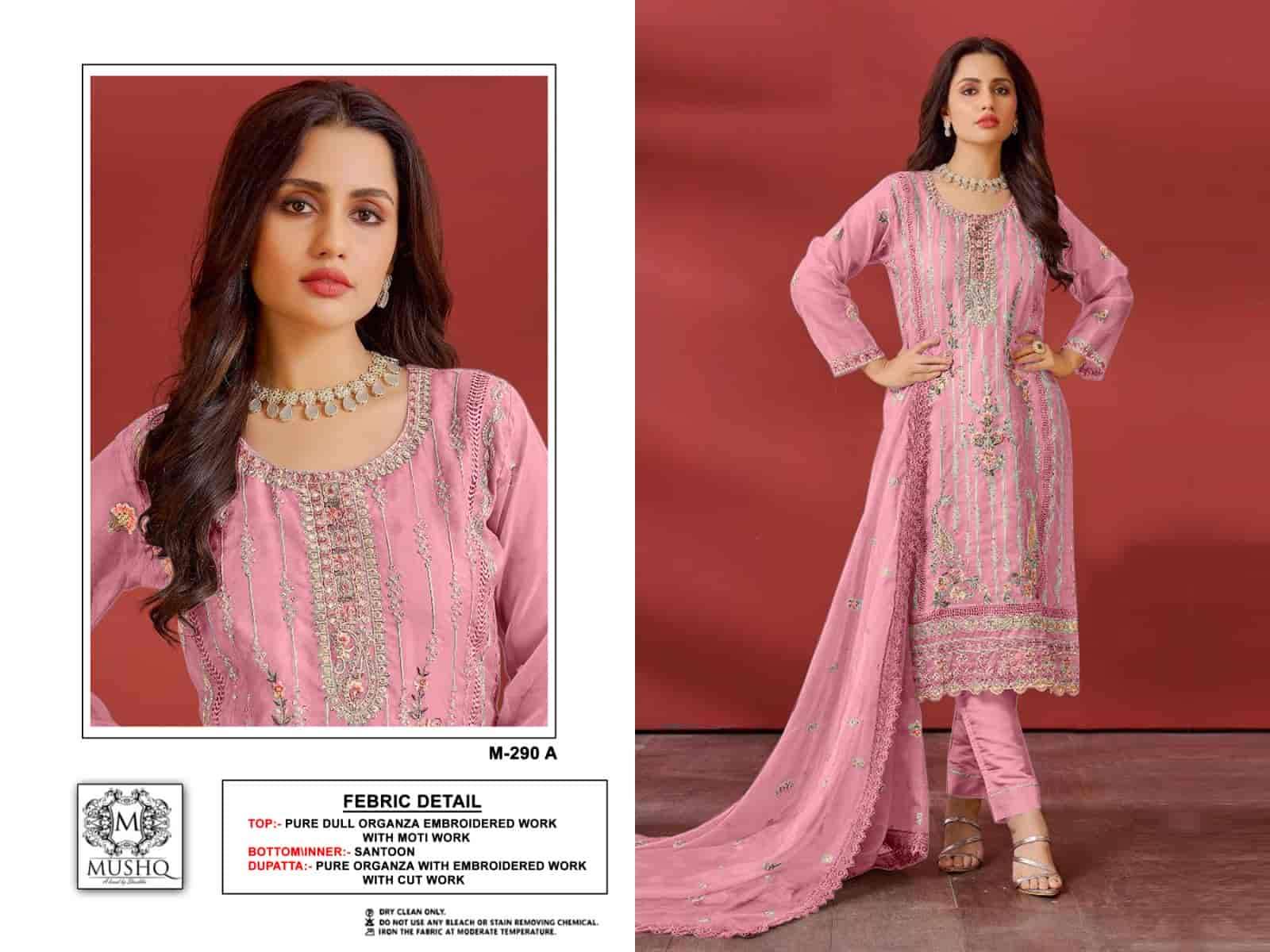 Mushq M 290 Colors Pakistani Style Latest Designer Festive Wear Salwar Suit Wholesalers view 2