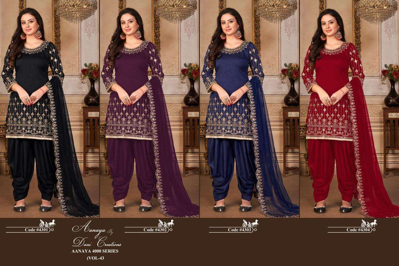 Aanaya Vol 143 Art Silk Party Wear Salwar Suit Exporter view 10