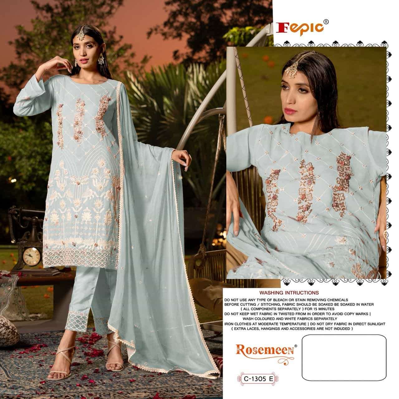 Fepic C 1305 Colors Georgette Pakistani Salwar Kameez view 6