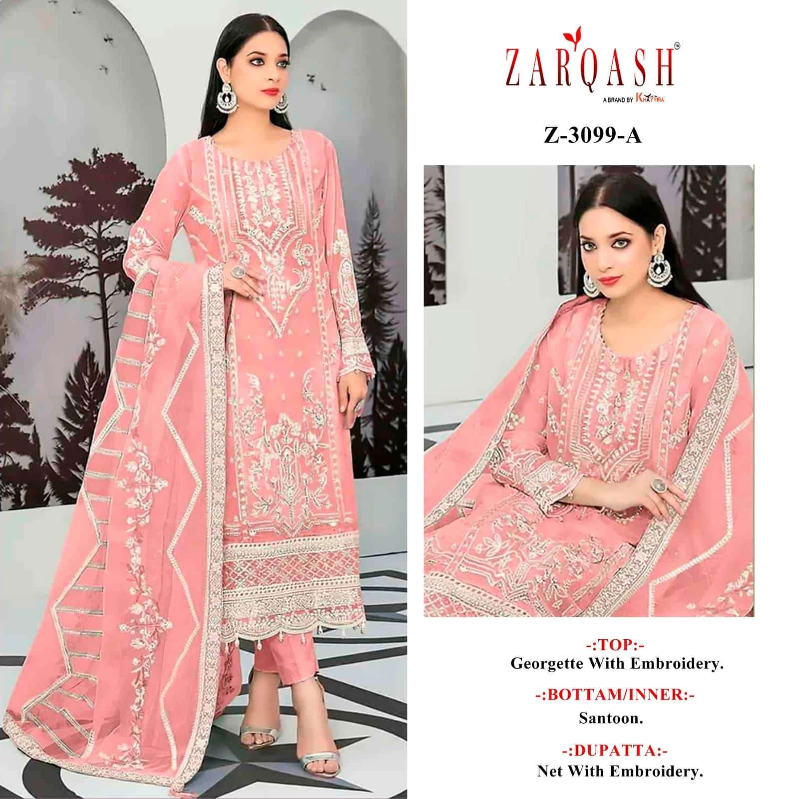 Zarqash Z 3099 Embroidered Festive Salwar Suit view 5