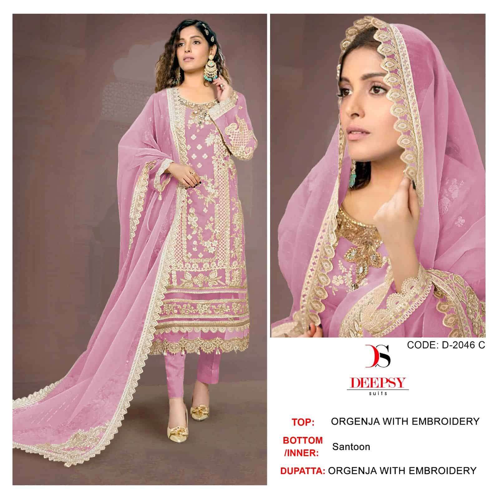 Deepsy D 2046 Colors Exclusive Heavy Designer Style Pakistani Suit Collection view 2