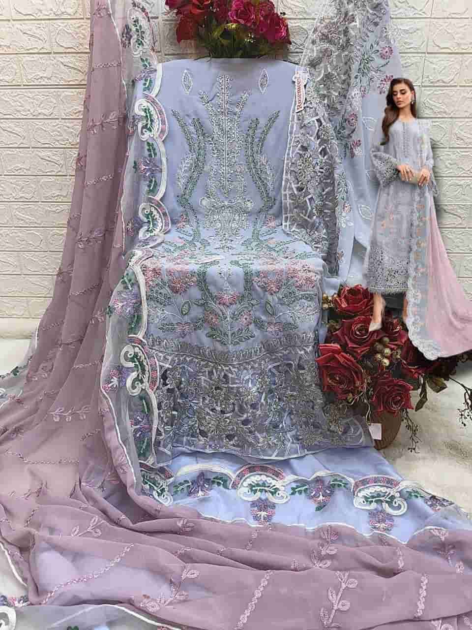 Fepic C 1707 C Exclusive Latest Embroidered Georgette Salwar Suit Ensemble view 2